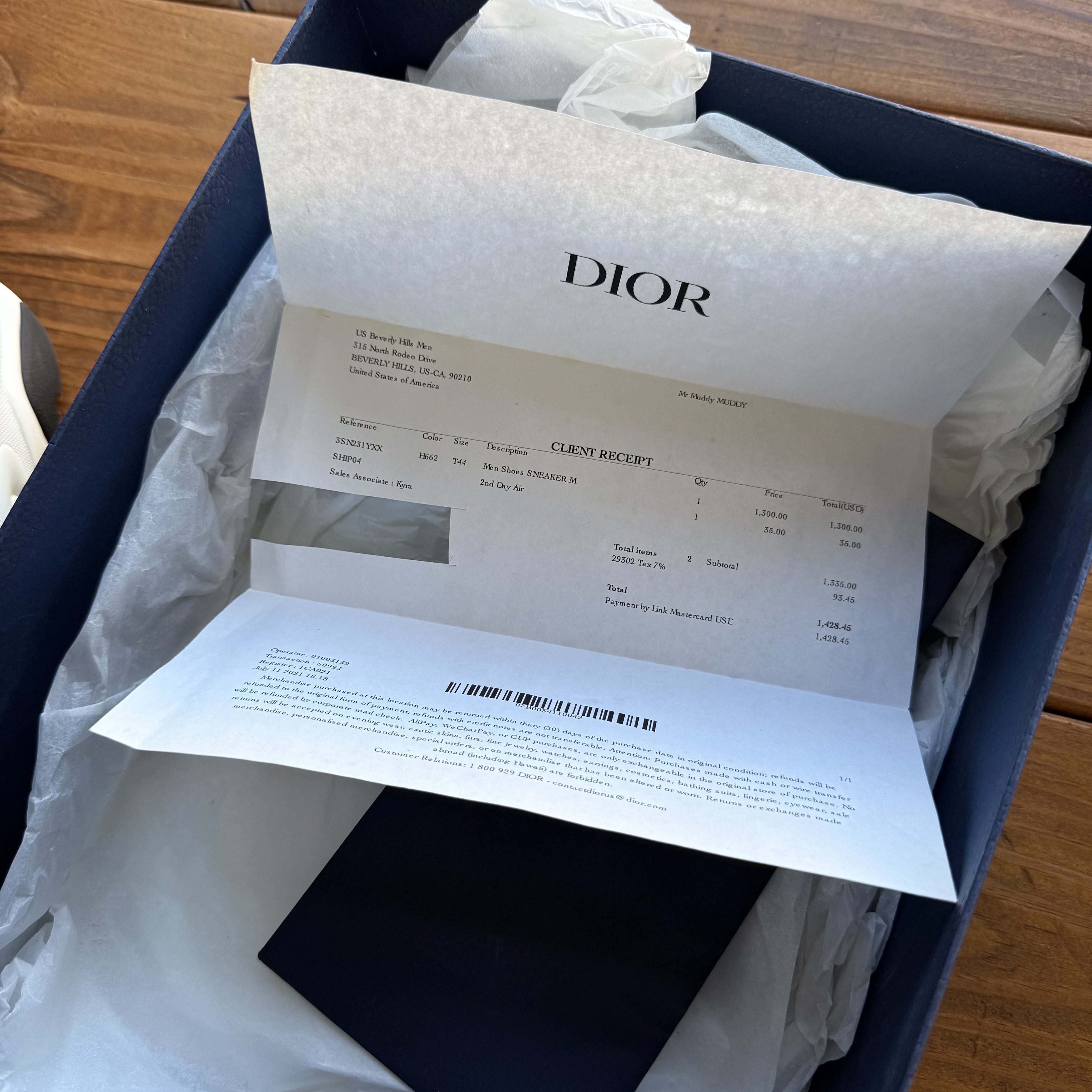 Dior Dior B22 Sneaker Calf Half Mesh Size US 11 / EU 44 - 12 Thumbnail