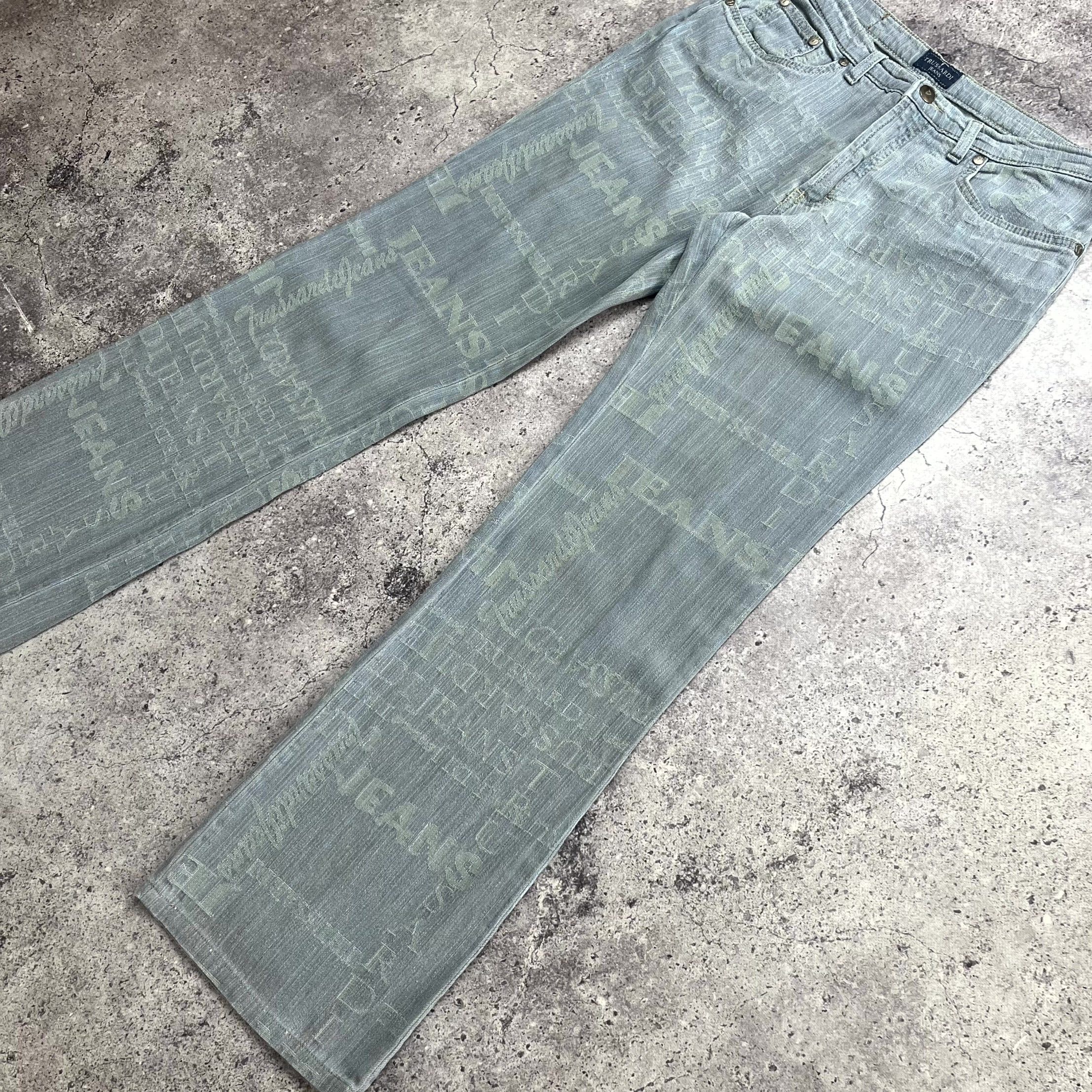 Trussardi Y2K Trussardi Gray Bootcut Flare Jeans Size 31 UK 29 Size 31" - 2 Thumbnail