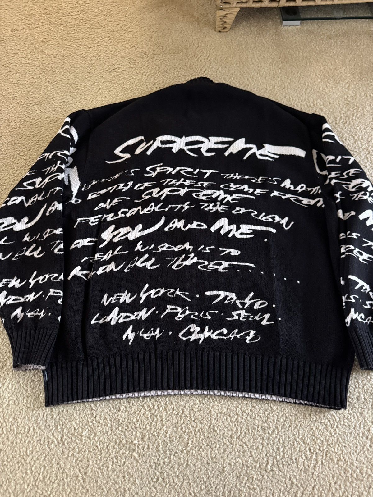 Futura × Supreme SS24 Supreme Futura Sweater Black XL Size US XL / EU 56 / 4 - 4 Thumbnail
