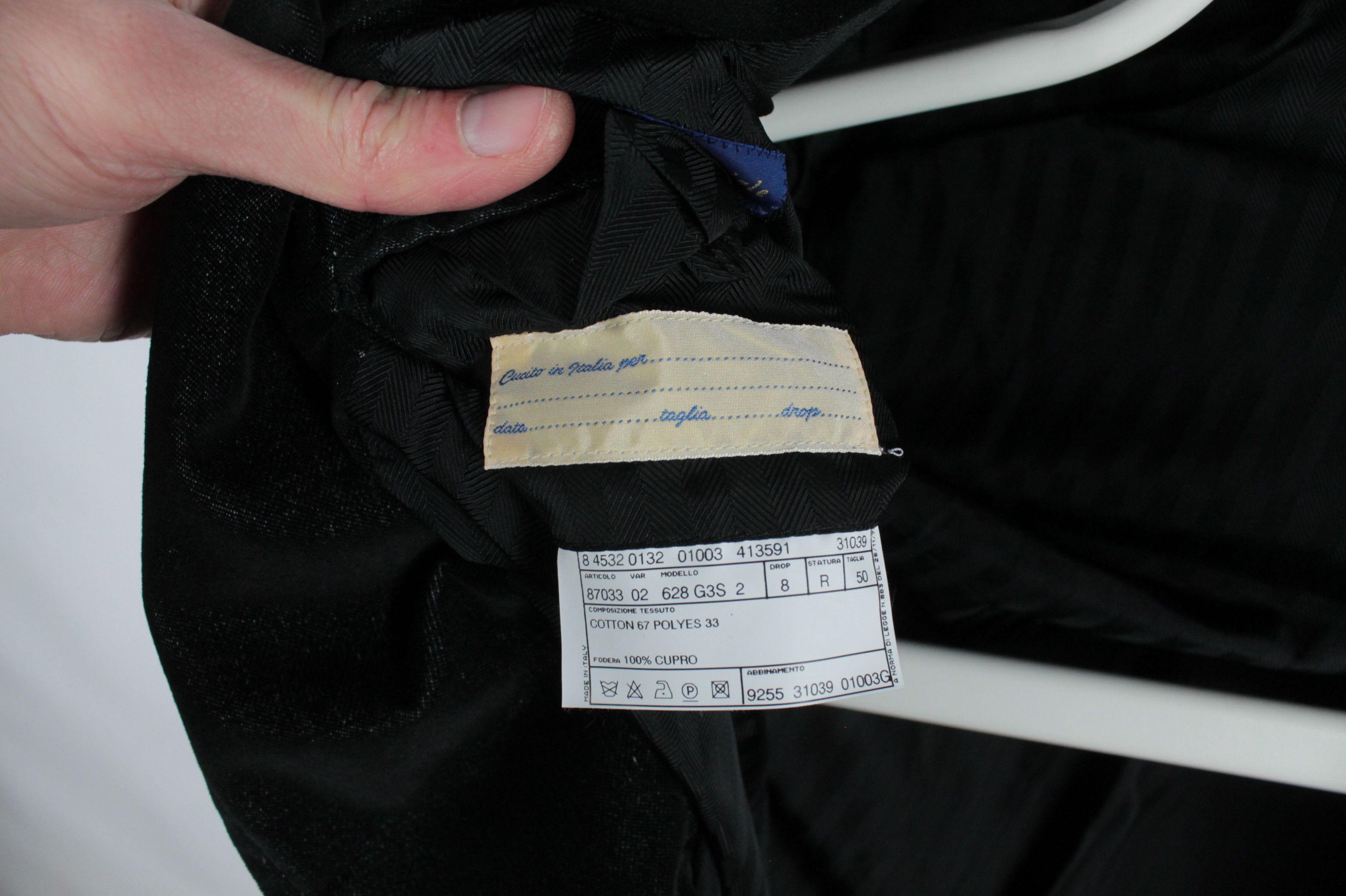 Pal Zileri Pal Zileri Sartoriale Blue Label Black Sport Coat Size 40R - 10 Thumbnail