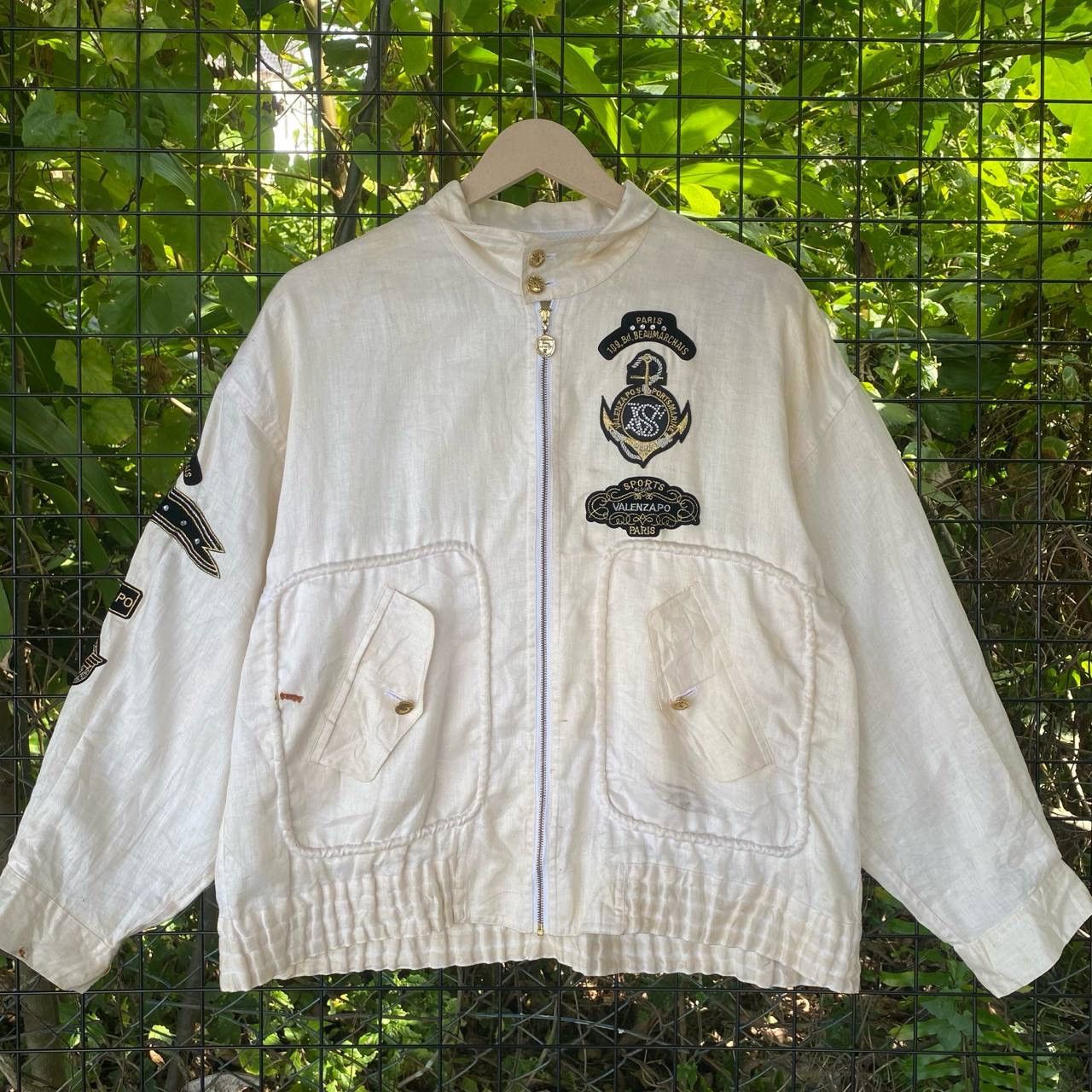 Vintage Valenza Po Paris PatchWork Baggy Light Zipper Jacket Size US M / EU 48-50 / 2 - 2 Thumbnail