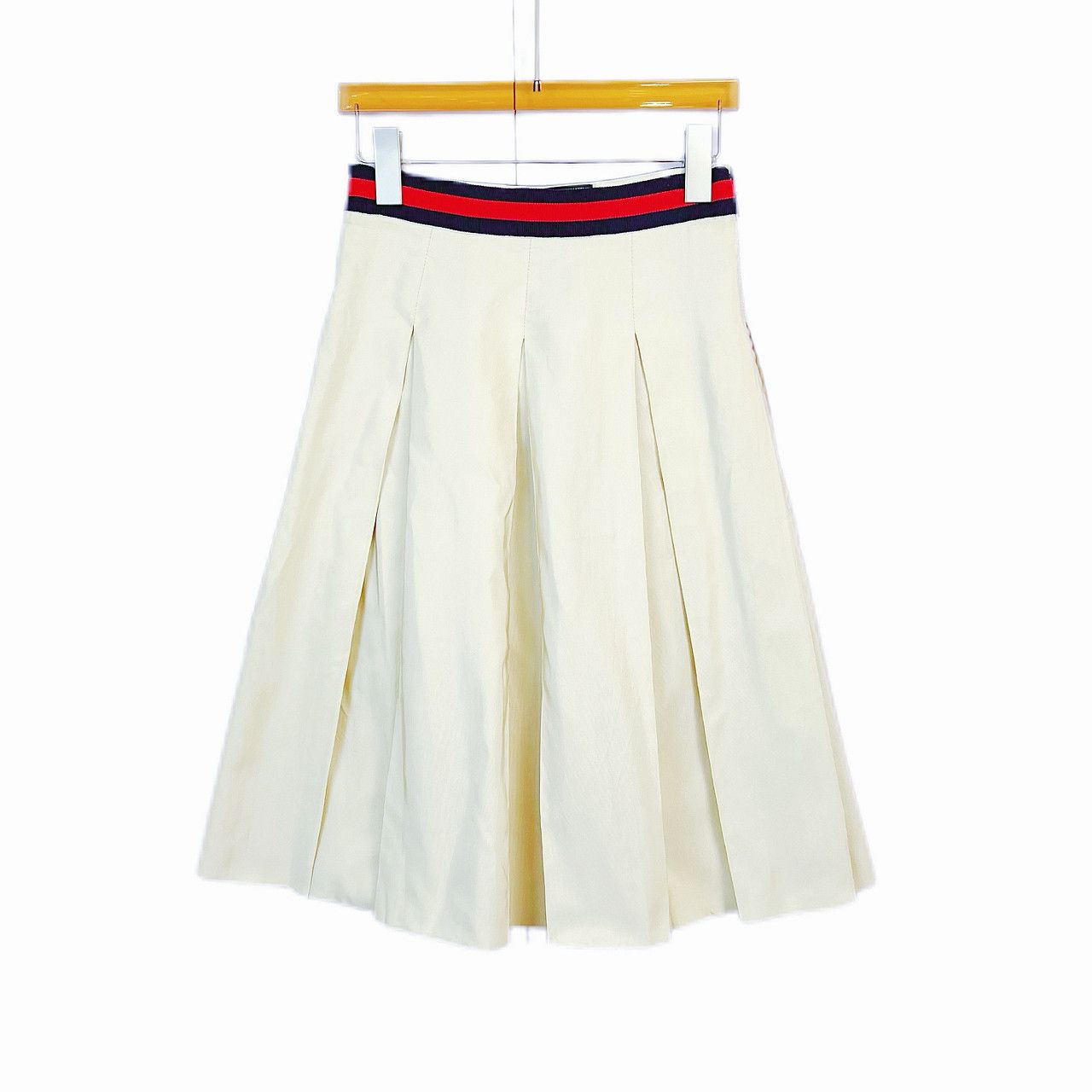Gucci Gucci Striped Pleated Midi Skirt Size 36 Size 25" / US 0 / IT 36 - 1 Thumbnail