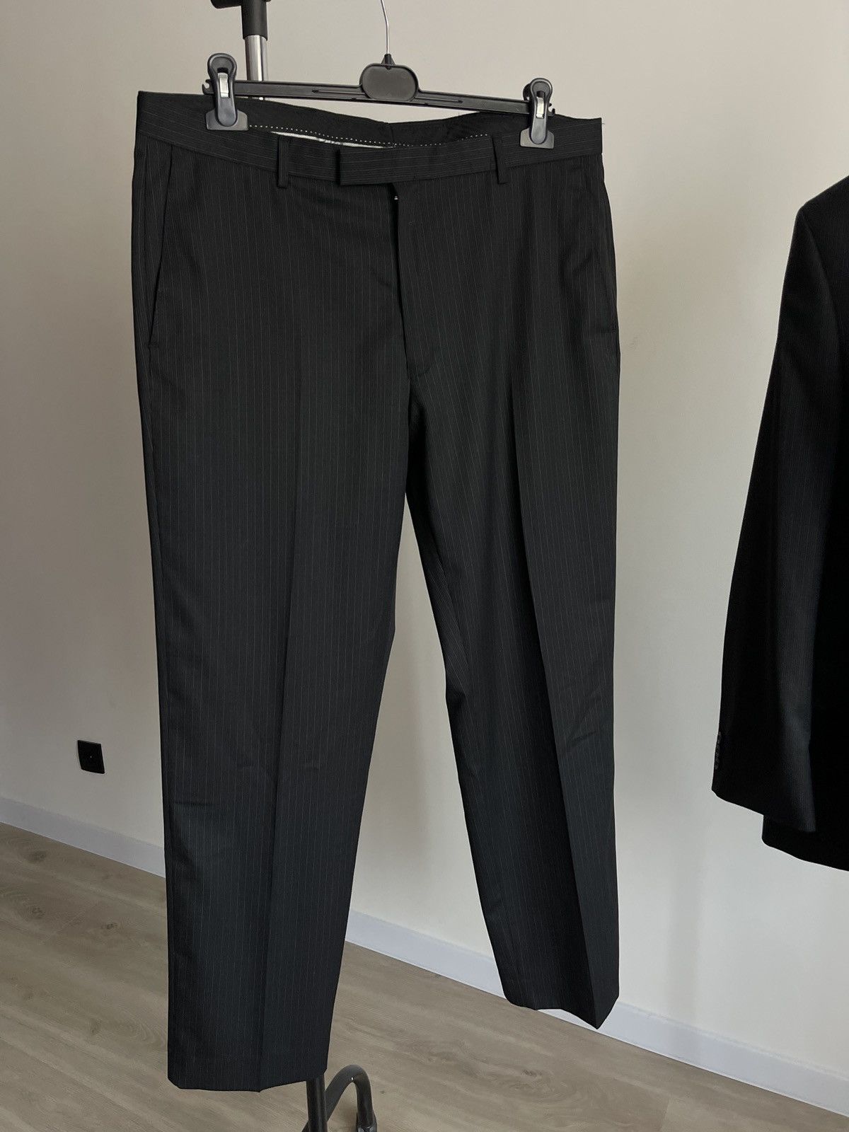 NEXT Next Super 100s Wool Pinstripe Suit blazer Pure New Wool 44R Size 44R - 9 Thumbnail