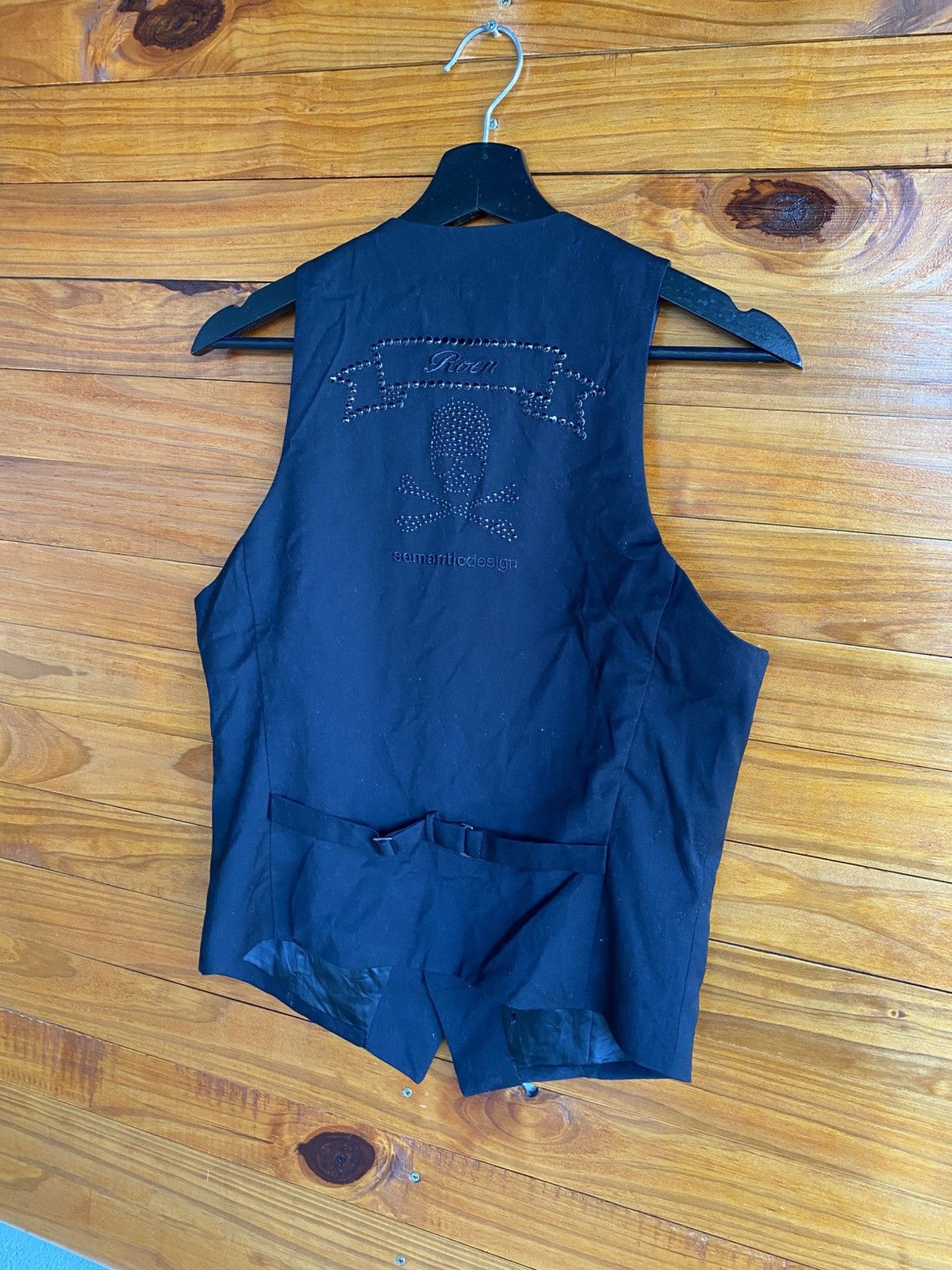 Roen Roen × Semantic Design Skull Vest – Gothic Rock Men’s Black Size US S / EU 44-46 / 1 - 8 Thumbnail