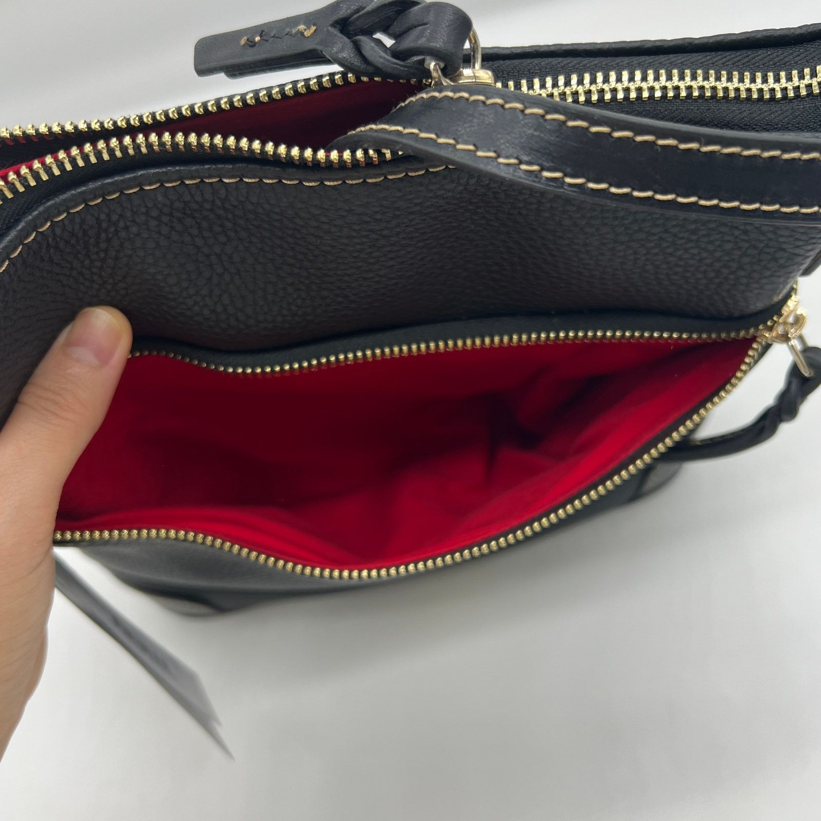 Dooney & Bourke Dooney & Bourke Pebble Leather Crossbody Purse Black Color Size ONE SIZE - 13 Thumbnail