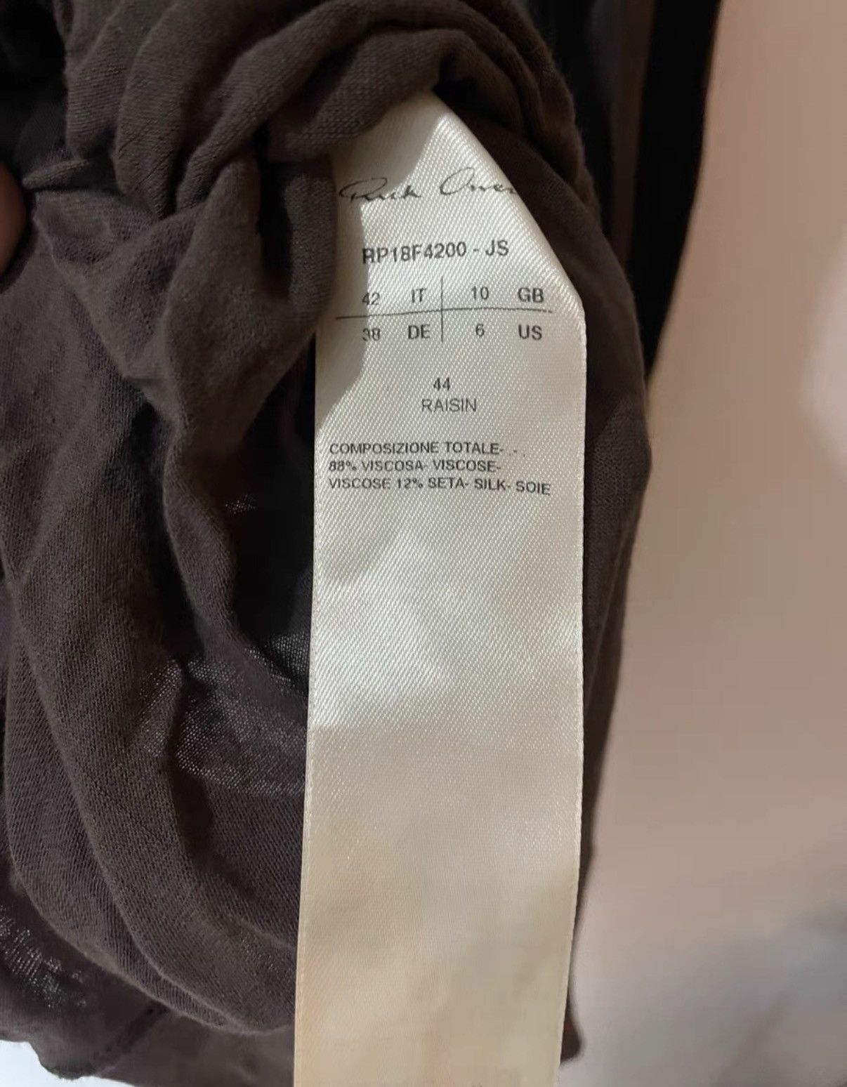 Rick Owens Rick Owens 18FW Silk Long Sleeve Size US L / EU 52-54 / 3 - 4 Thumbnail