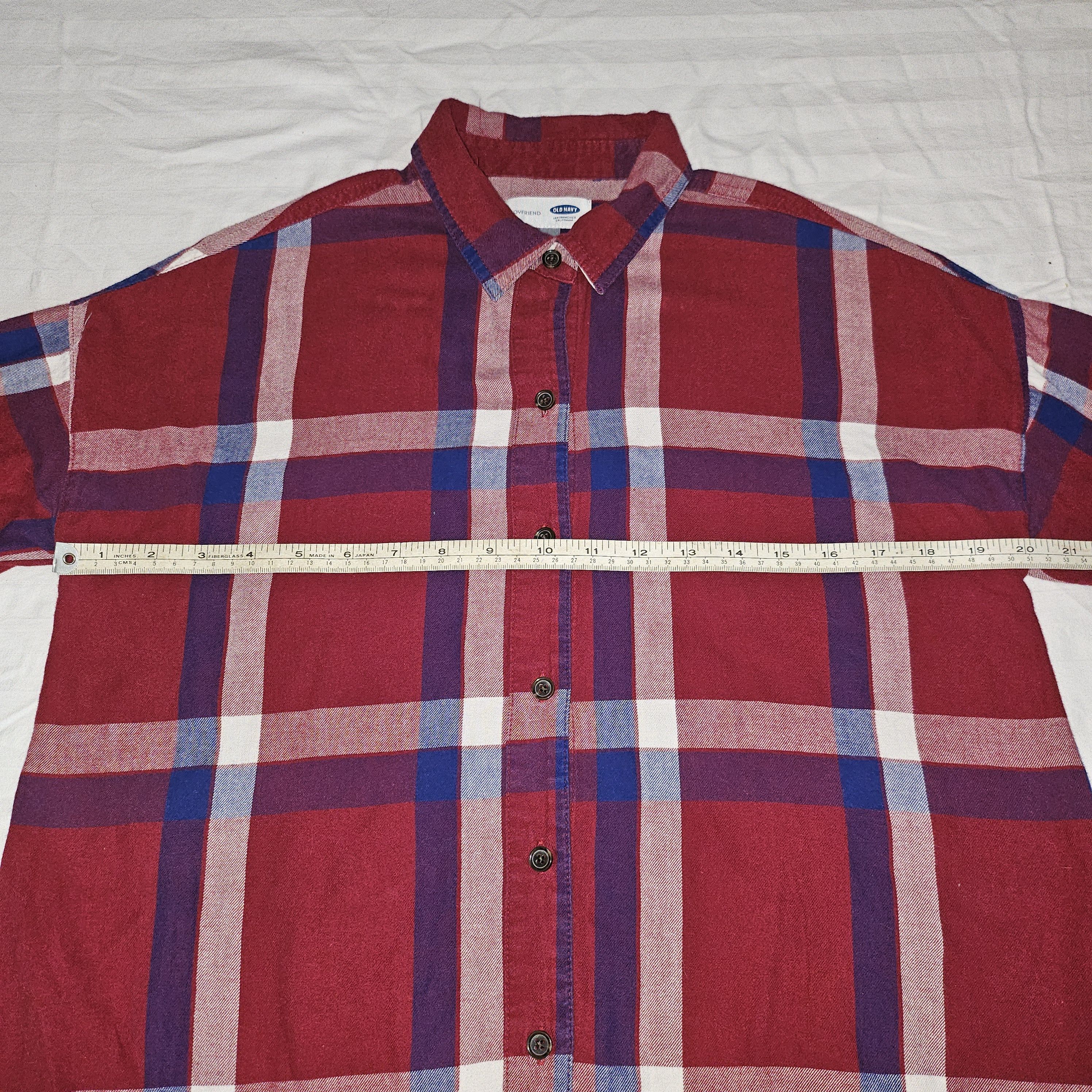 Old Navy Old Navy Flannel Woman's S Red/White/Blue Size S / US 4 / IT 40 - 7 Thumbnail