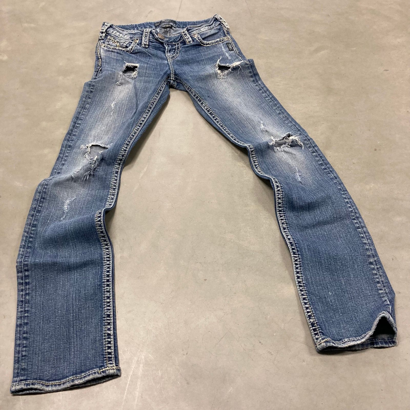 Silver Jeans Co. × Vintage y2k low rise silver bootcut Jeans 26x33 Size US 26 / EU 42 - 1 Thumbnail