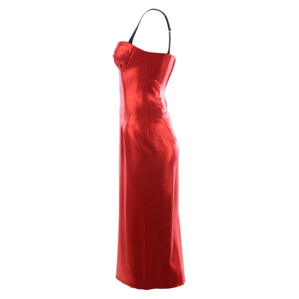 Dolce & Gabbana o1y0825 Midi Dress in Red Size S / US 4 / IT 40 - 3 Thumbnail