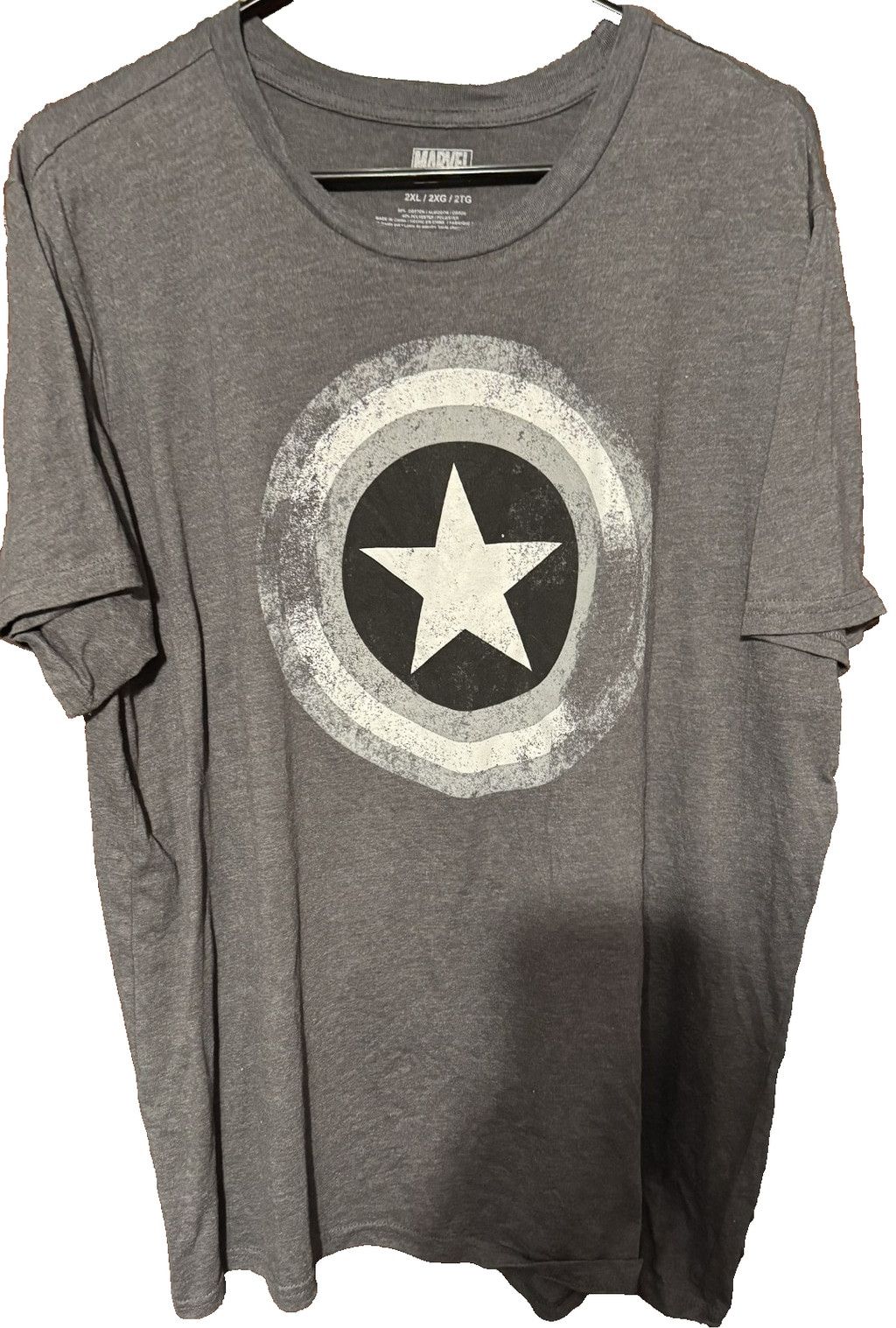 Marvel Comics Captain America Marvel Avengers T-Shirt Men's Sz 2XL Gray Size US XXL / EU 58 / 5 - 1 Thumbnail