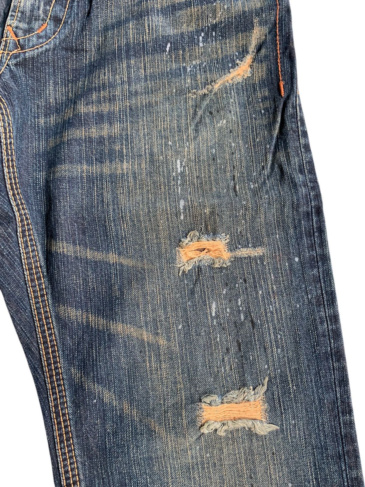 Beauty Beast × Edwin × If Six Was Nine EDWIN XVS PUNK STYLE RUSTY MUDMAX DISTRESSED DENIM☠️🎌 Size US 32 / EU 48 - 17 Thumbnail