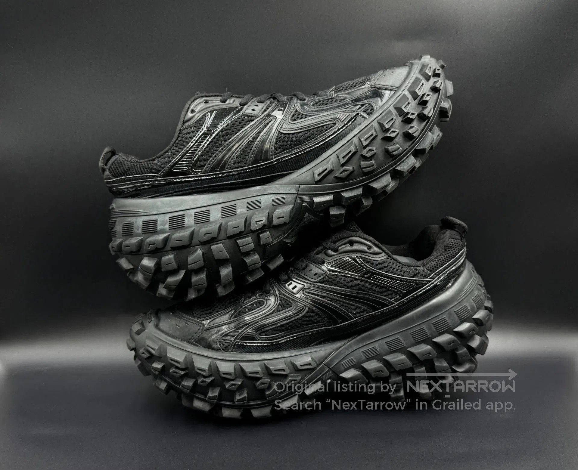 Balenciaga Balenciaga Defender Black Low-Top Dad Shoes. Size US 8 / EU 41 - 4 Thumbnail