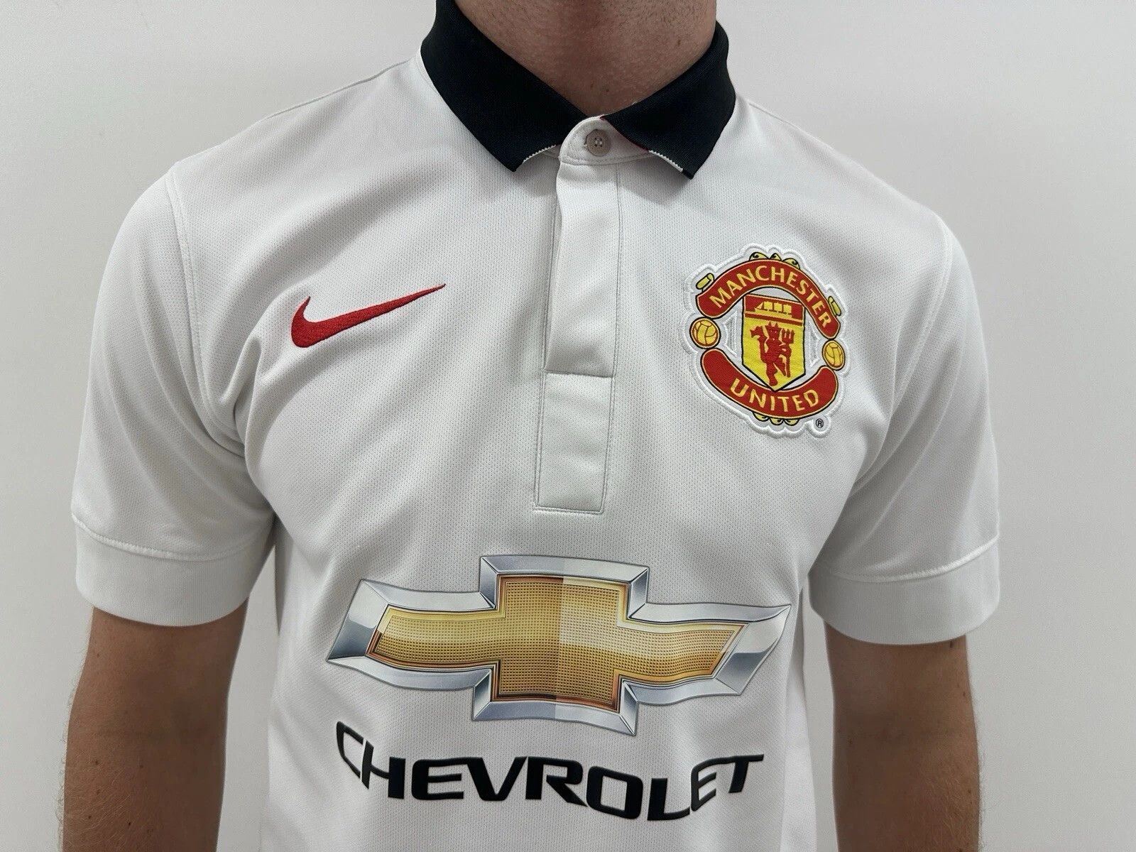 Nike Fc Manchester United 2014 2015 Away Jersey Soccer Football Size US S / EU 44-46 / 1 - 2 Thumbnail