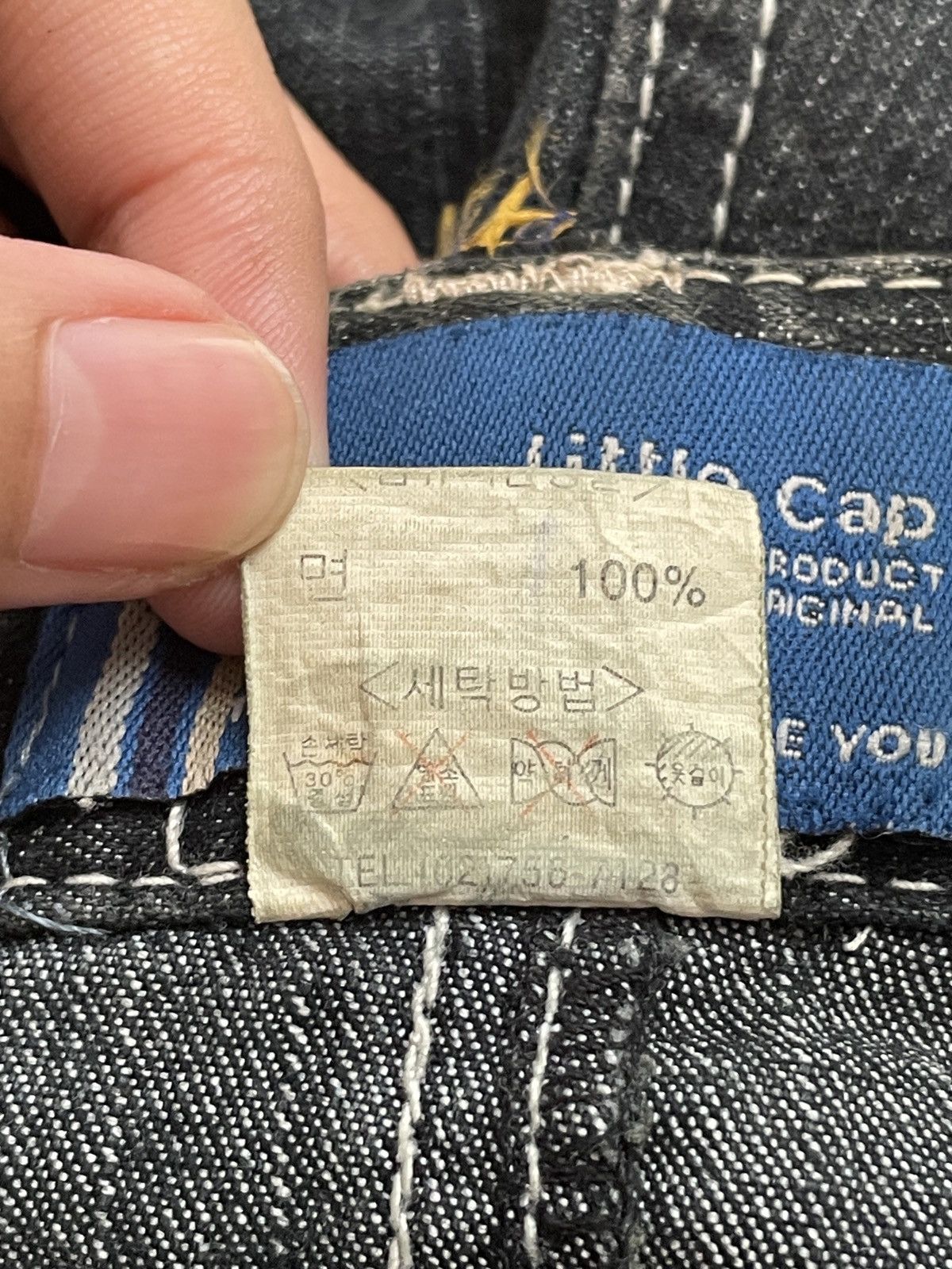 14th Addiction × Japanese Brand × Le Grande Bleu (L.G.B.) Rare Design Vintage Japanese Brand Jordon Baggy Jeans 2000s Size US 31 - 12 Thumbnail