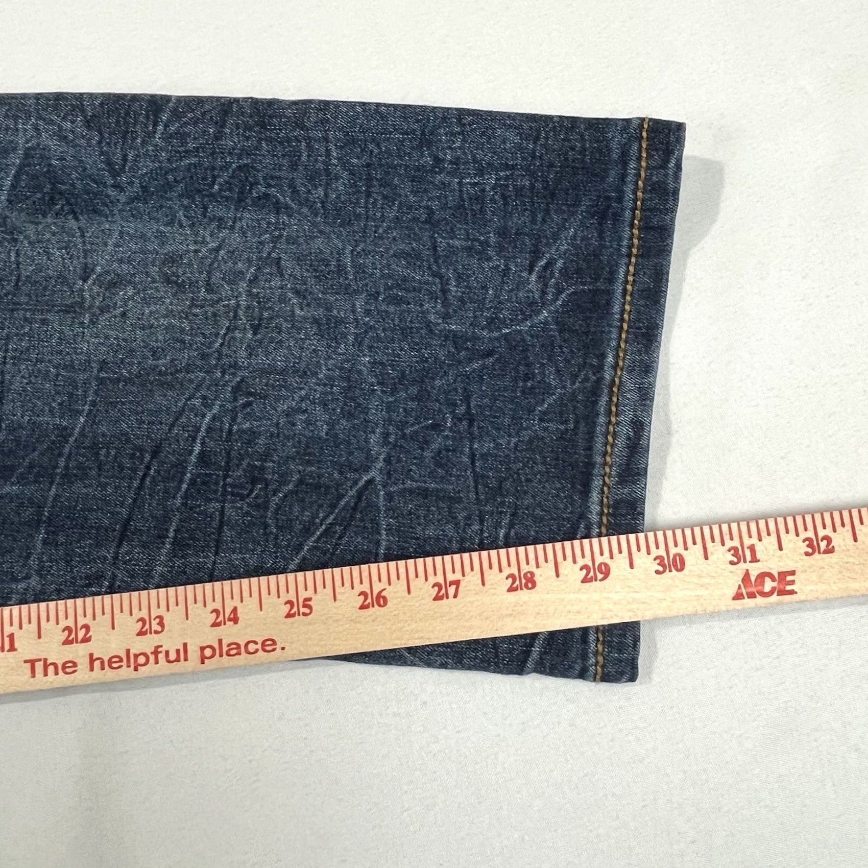 Denime True Luck Jeans Mens 36 Blue 36x30 Wash Stretch Denim Men Flap Pockets Size US 36 / EU 52 - 8 Thumbnail