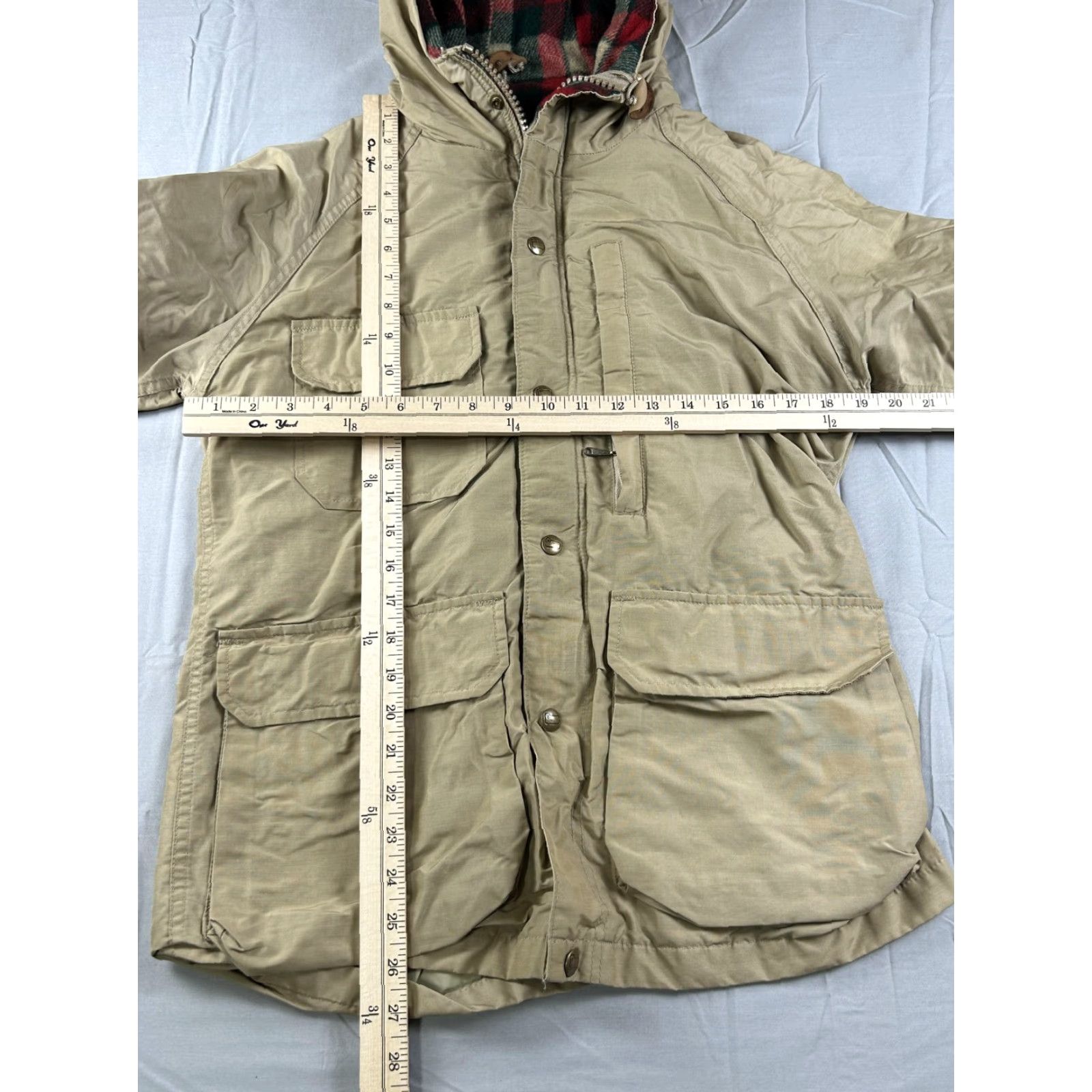 Vintage VINTAGE Woolrich Coat Womens Small Beige Parka Hooded Wool Blanket Lined Warm USA Rain Size S / US 4 / IT 40 - 6 Thumbnail