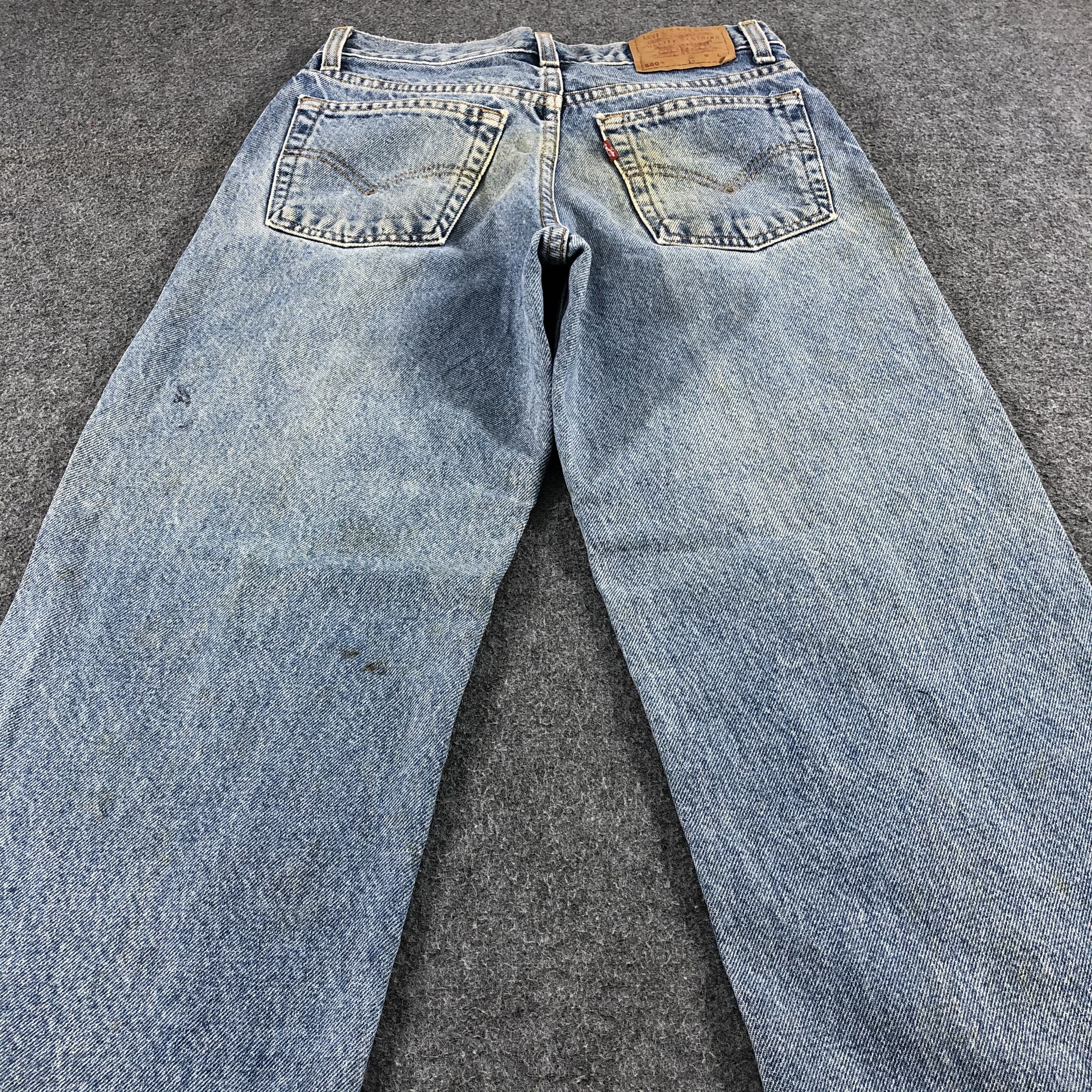 Levi's 90s Vintage Light Wash Levis 550 Jeans- J1360 Size US 27 - 4 Thumbnail