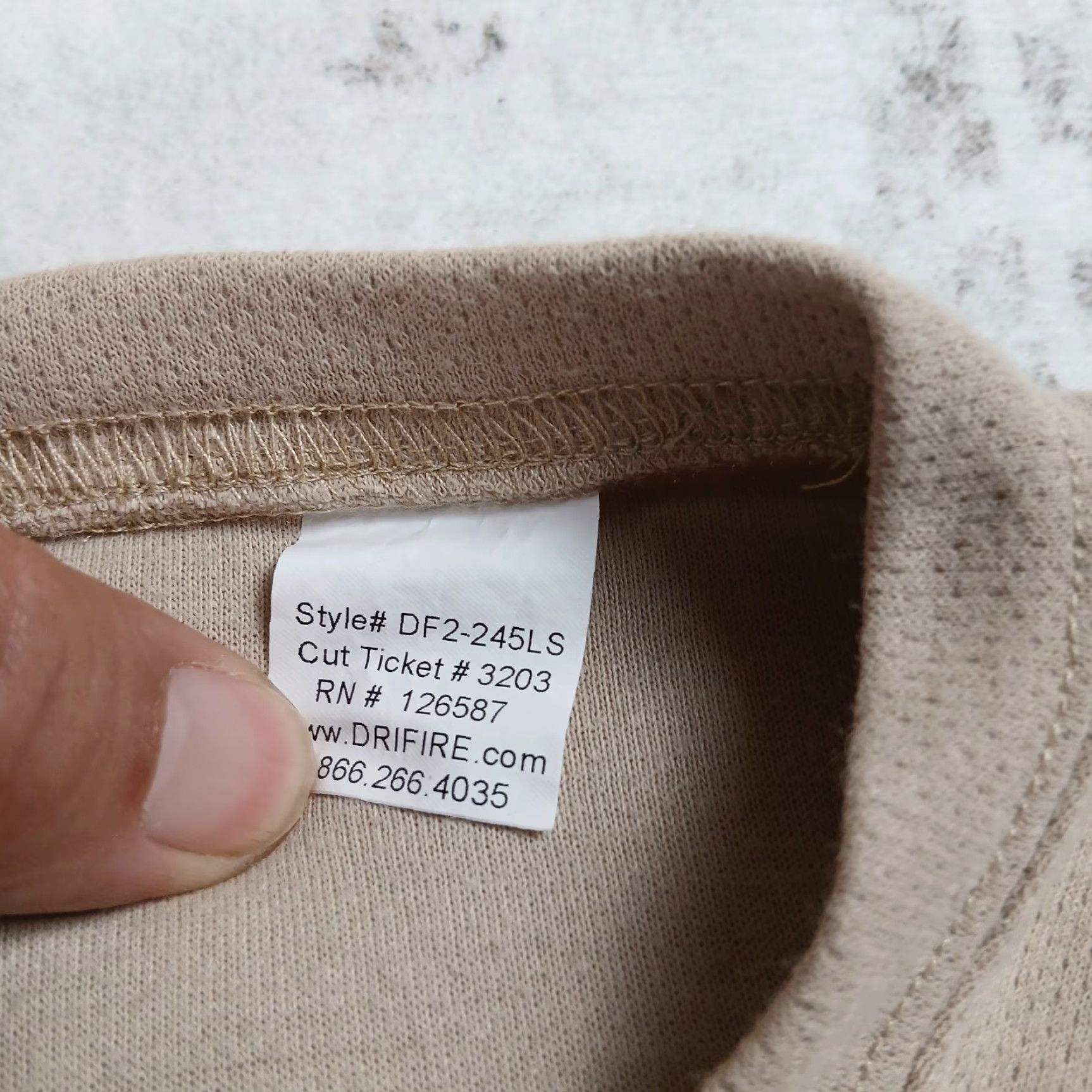 Vintage Drifire Heavy Weight Long Sleeve Shirt Mens XL Extra Large Desert Sand Size US XL / EU 56 / 4 - 4 Thumbnail
