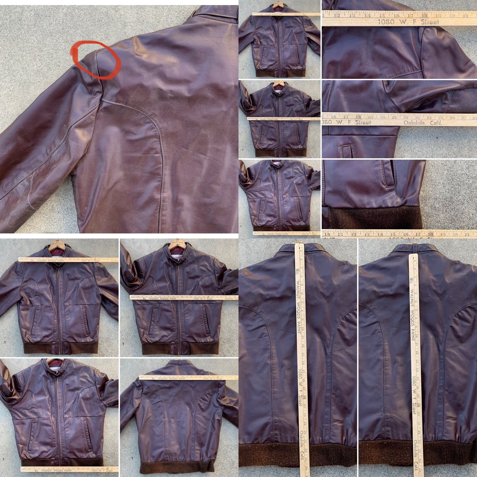 Sears VINTAGE Sears The Leather Shop leather jacket racer jacket 38 reg Brown Mens Jacket Size 38 Racer Vintage Leather Shop Sears Mens Jacket Size US XXS / EU 40 - 8 Thumbnail