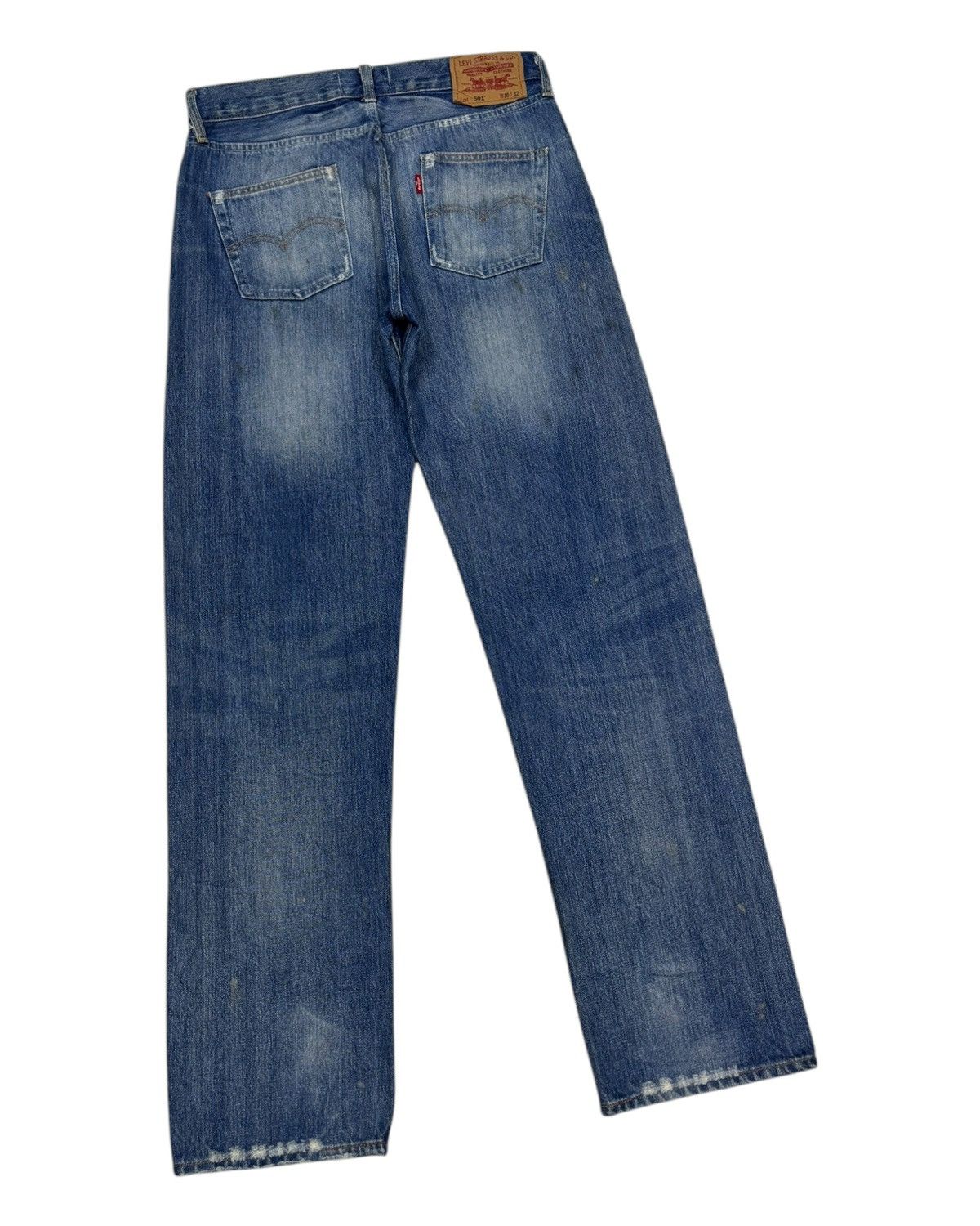 Levi's 🔥VTG LEVIS 501 1966 SPECIAL EDITION DISTRESSED DENIM JEANS Size US 30 / EU 46 - 6 Thumbnail