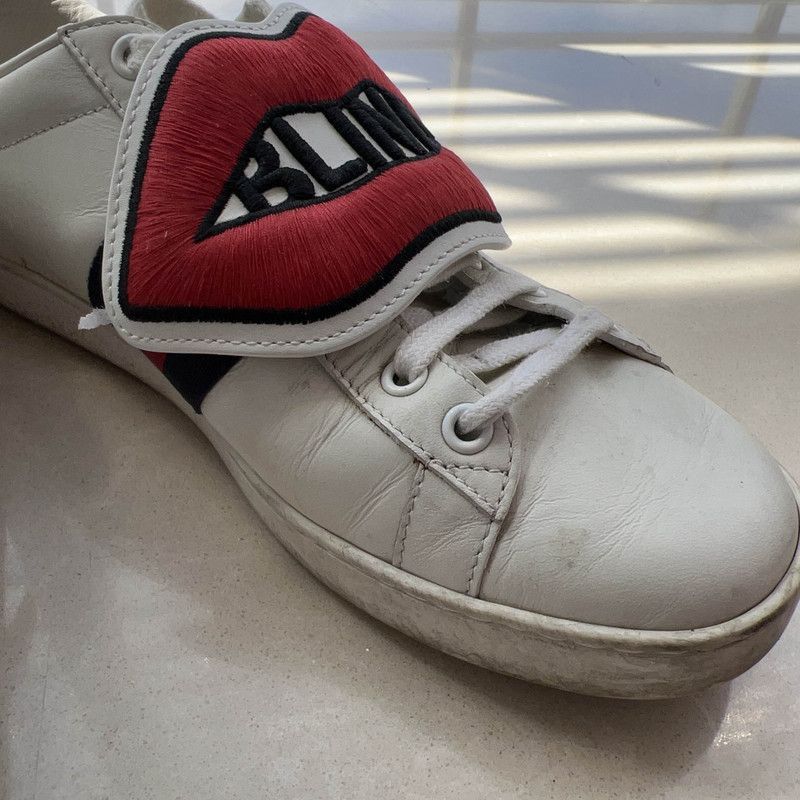 Gucci Gucci ACE Leather Fashion Sneakers for Women - Size US 8.5 / IT 38.5 - 9 Thumbnail