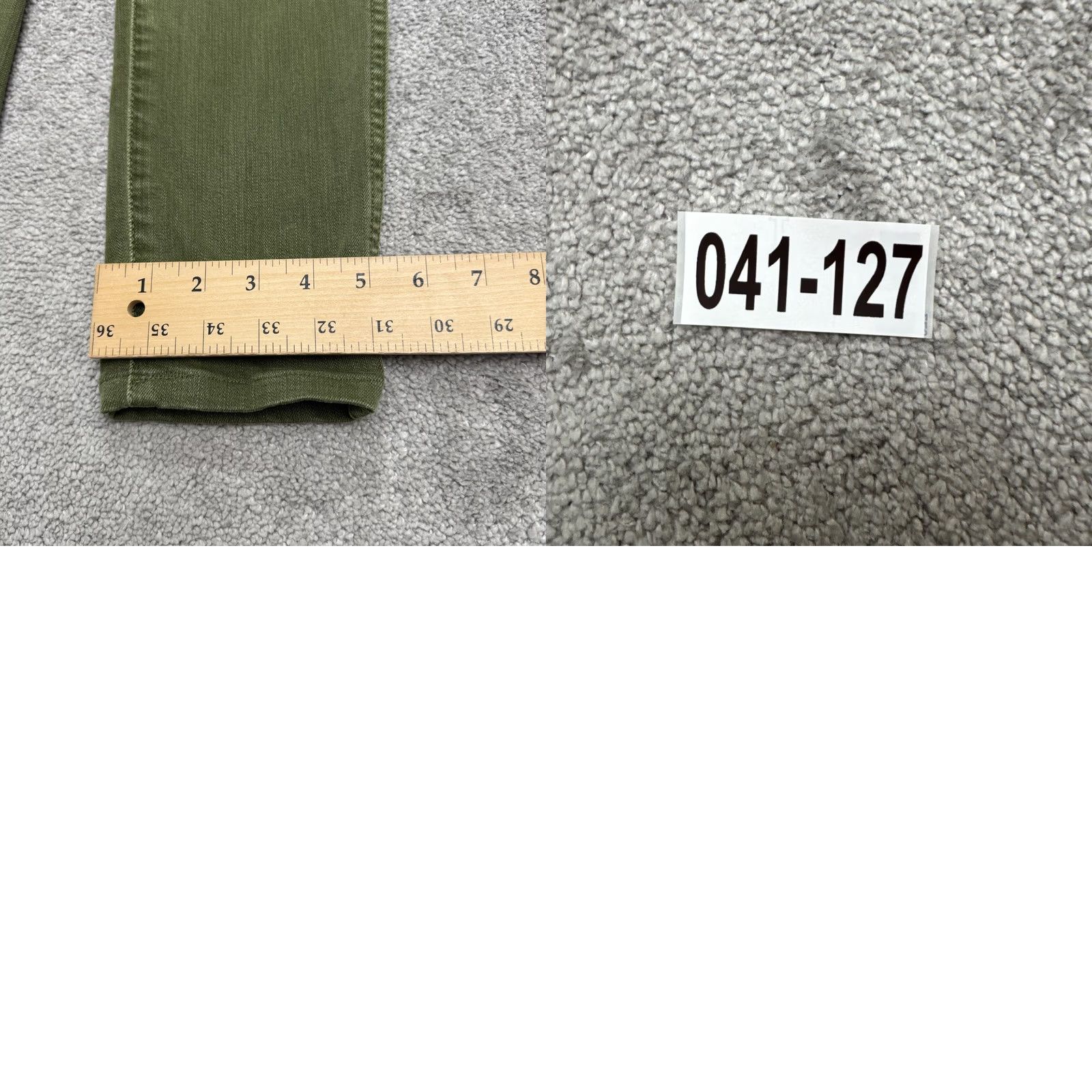 Madewell Madewell Jeans Womens 27 High Rise Skinny Denim Green Olive 10" Inseam 26" Belt Loops 5-Pocket City Grunge Outdoor Jeans Mens Womens Girls Size 27" / US 4 / IT 40 - 10 Thumbnail