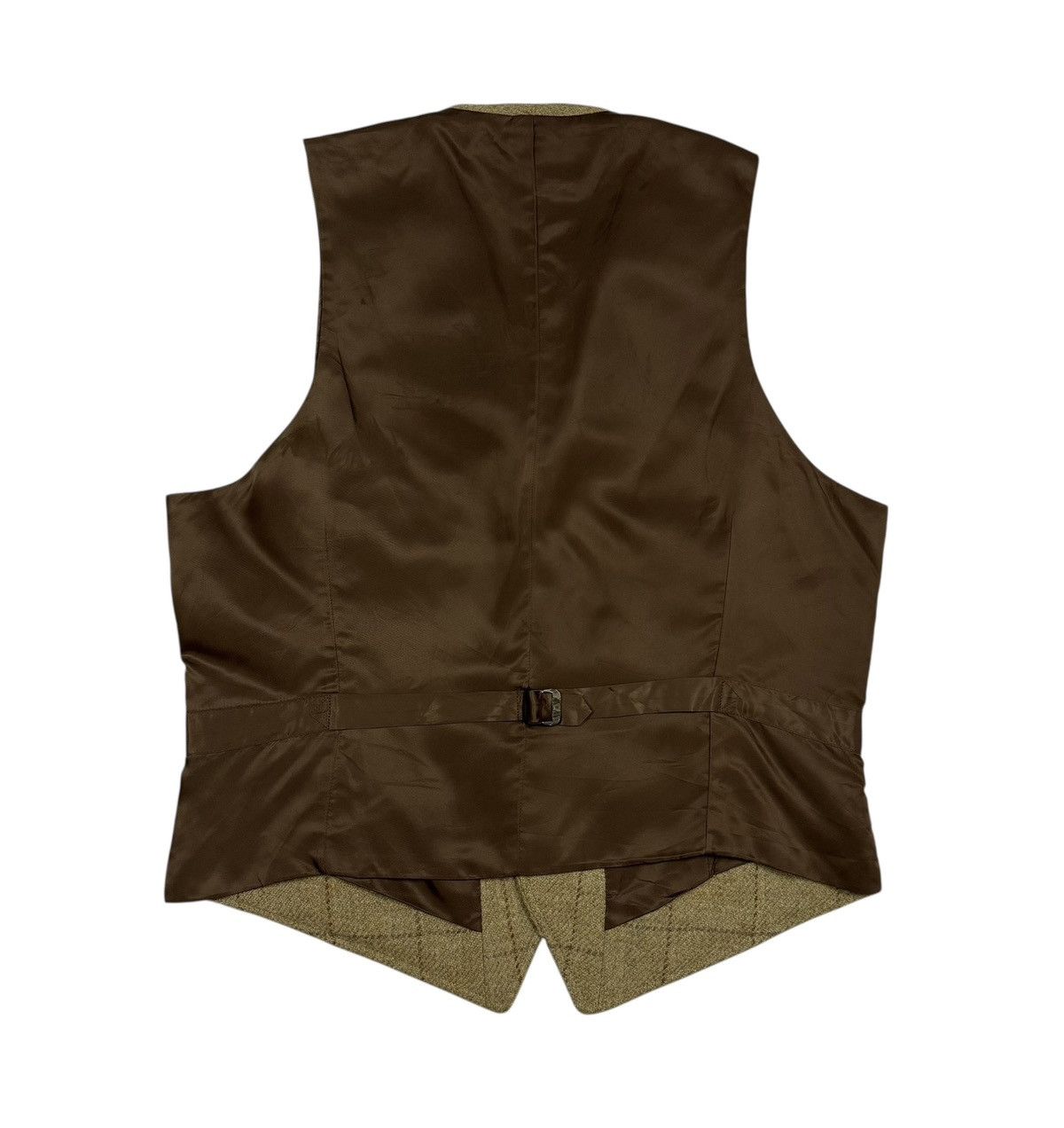 RRL Ralph Lauren Polo RL Tartan Wool Vest Jacket Size 38L - 2 Thumbnail