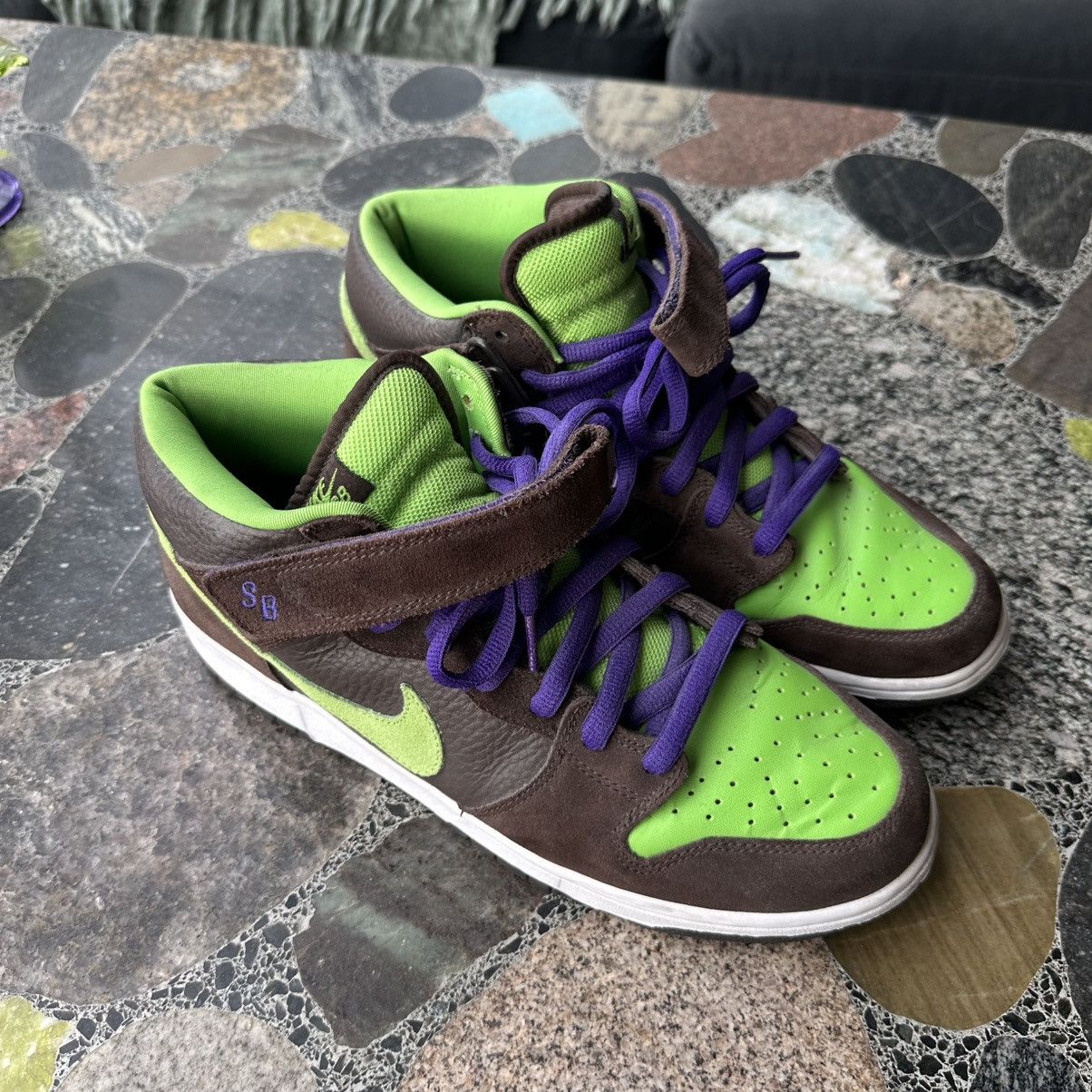 Nike Nike sb “Donatello” mid 2008 Size US 12 / EU 45 - 2 Thumbnail