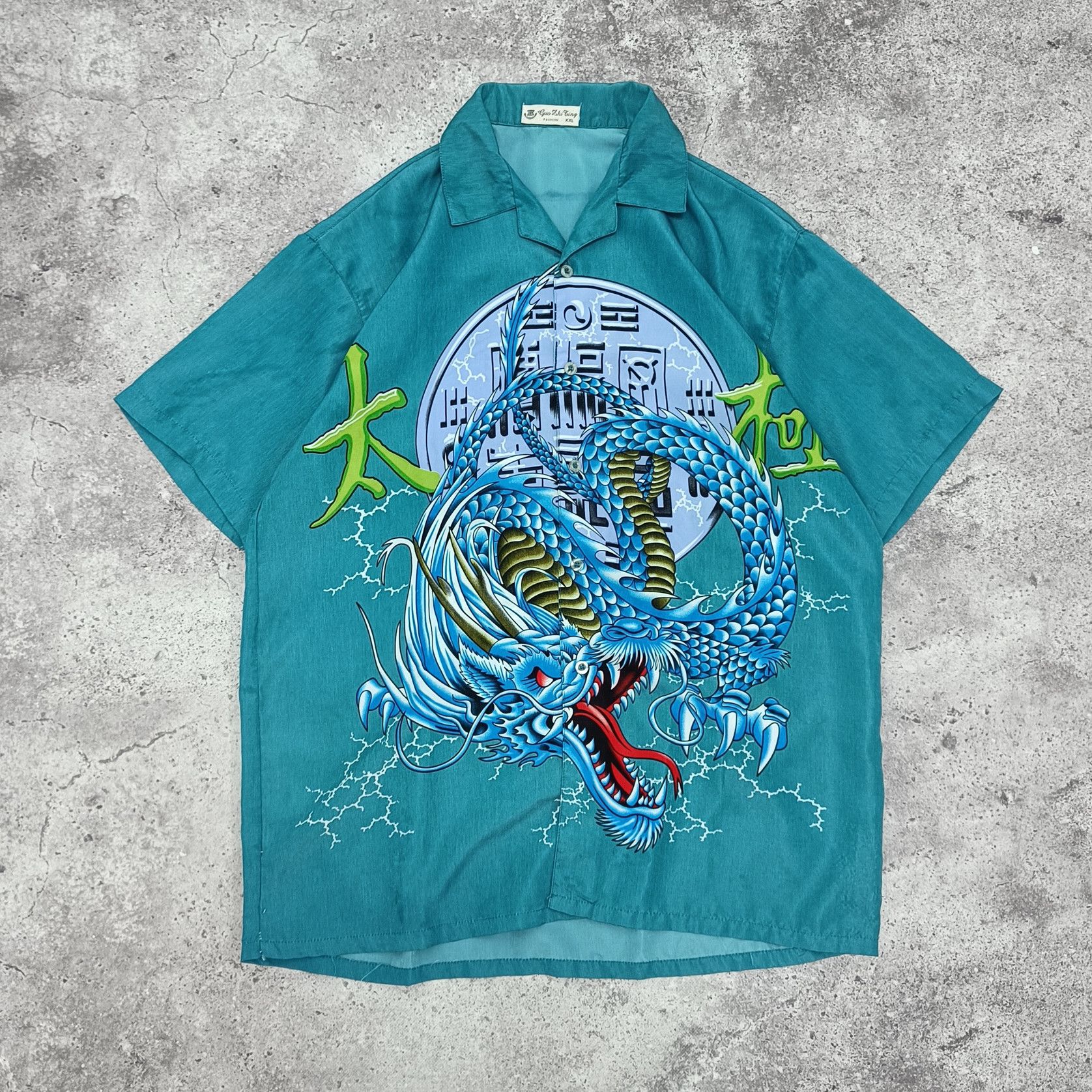 Japanese Brand vintage Japanese style dragon sign shirt Oversized Size US XXL / EU 58 / 5 - 1 Thumbnail