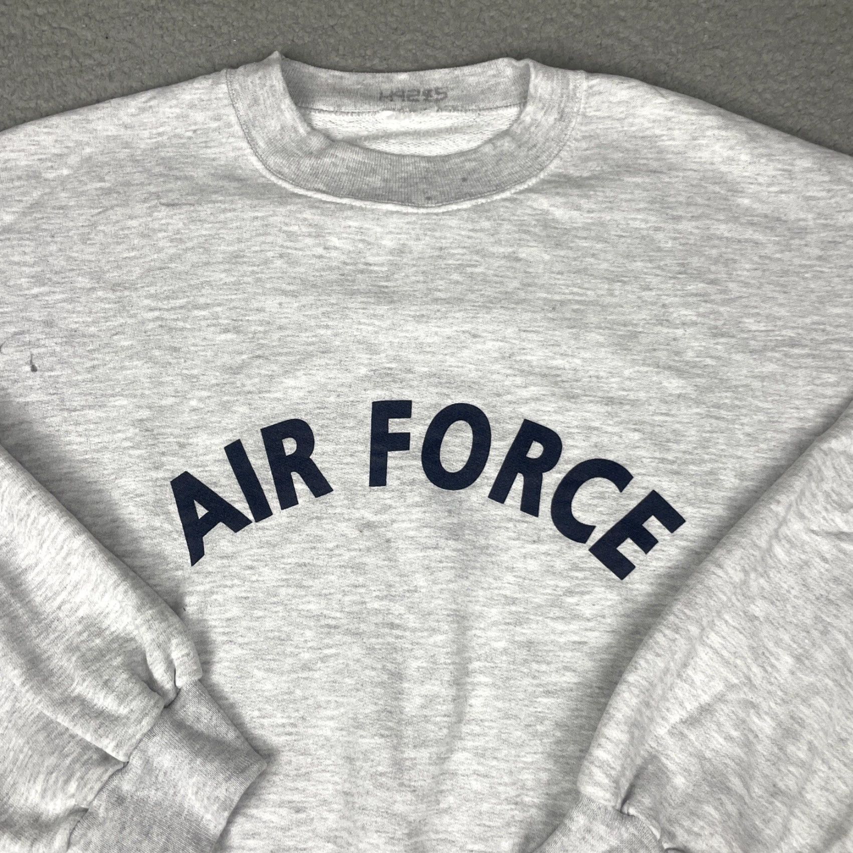 Spell VINTAGE Air Force Sweatshirt Shirt Adult Large Gray Crewneck USA Spell Out Essential L Mens Size US L / EU 52-54 / 3 - 2 Thumbnail