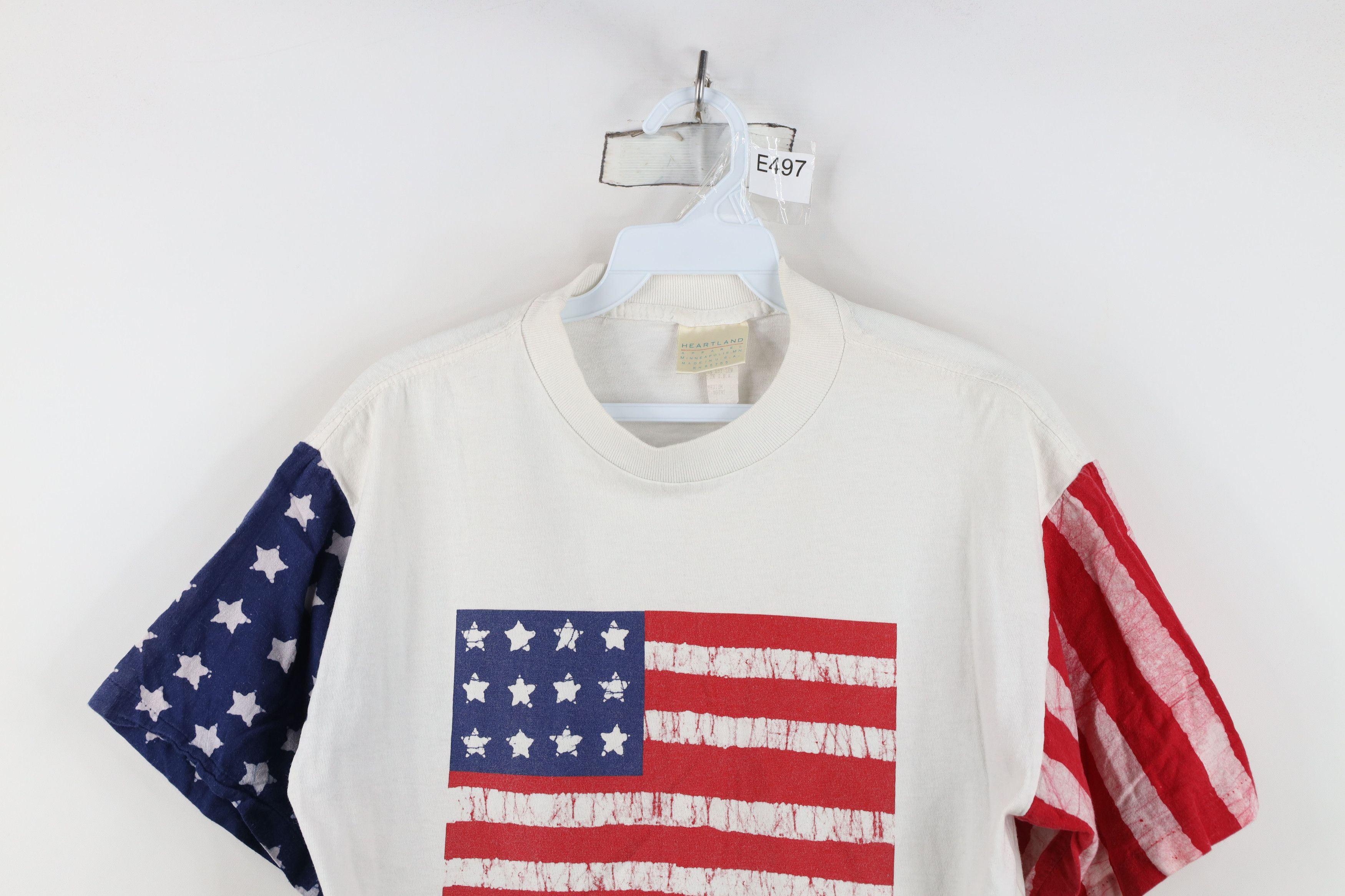Vintage Vintage 90s Winery USA Flag Cropped Short Sleeve T-Shirt USA Size M / US 6-8 / IT 42-44 - 2 Thumbnail
