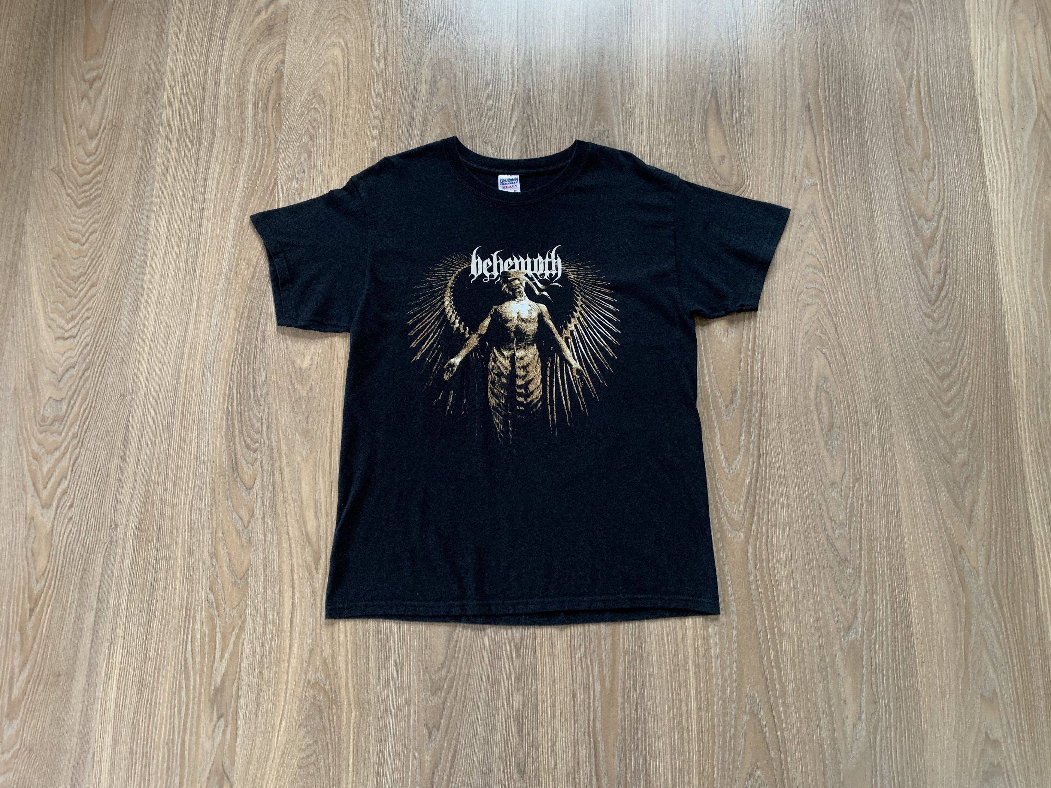 Band Tees × Gildan × Vintage Vintage Behemoth 2006 Black Metal Band T-Shirt Size US L / EU 52-54 / 3 - 1 Thumbnail