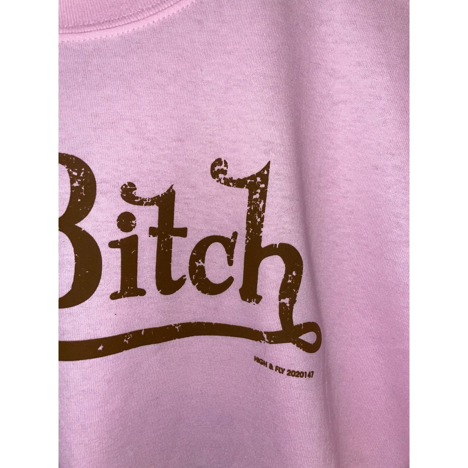 Gildan Vintage Spoof Shirt Von B*tch Dutch Pink Joke Tee 2000s XL Size US XL / EU 56 / 4 - 4 Thumbnail
