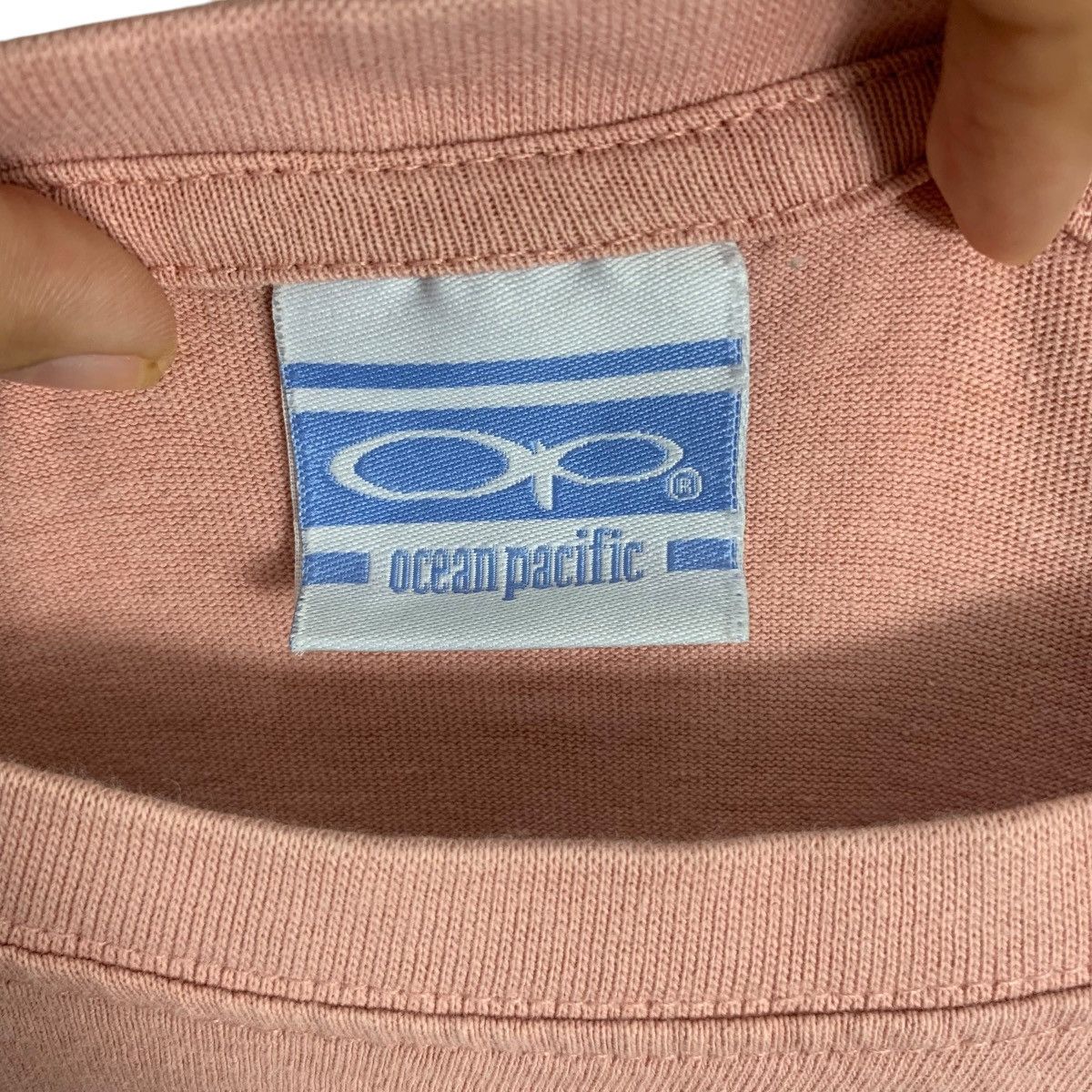 Ocean Pacific OCEAN PACIFIC OP Hawaii Backhit Logo Baggy Tee Shirt Top Size L / US 10 / IT 46 - 8 Thumbnail