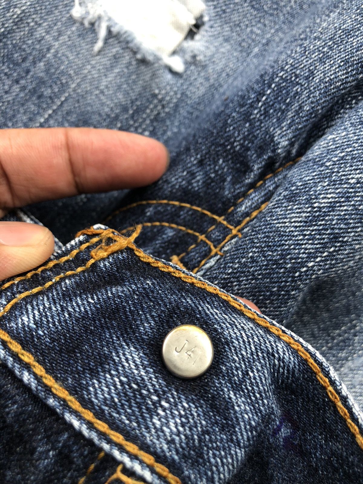 If Six Was Nine Levi’s 517 Flared Jeans Distressed Jeans Size US 30 / EU 46 - 18 Thumbnail