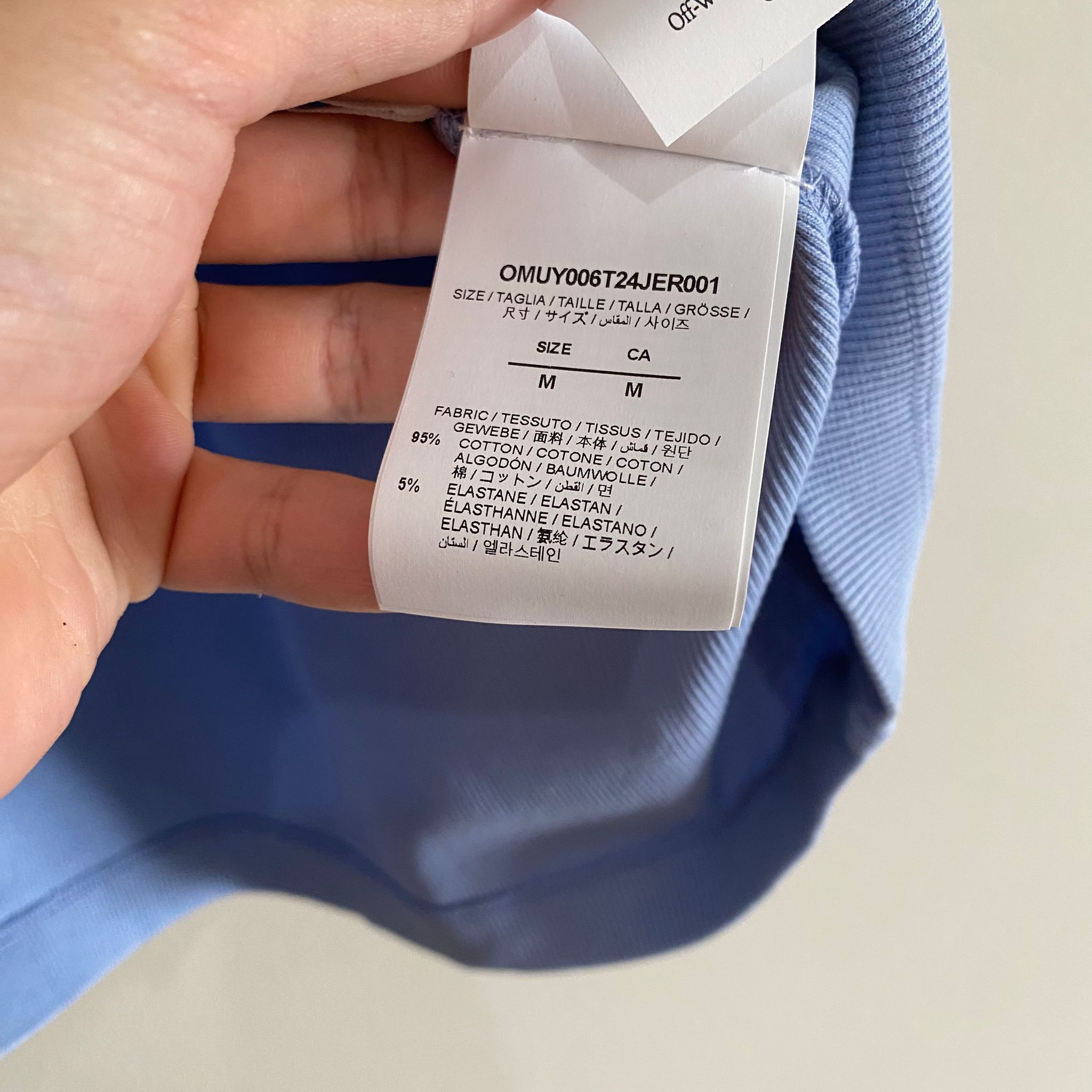Off-White Blue Ribbed 'OFF' Logo Tank Top Size M / US 6-8 / IT 42-44 - 3 Thumbnail