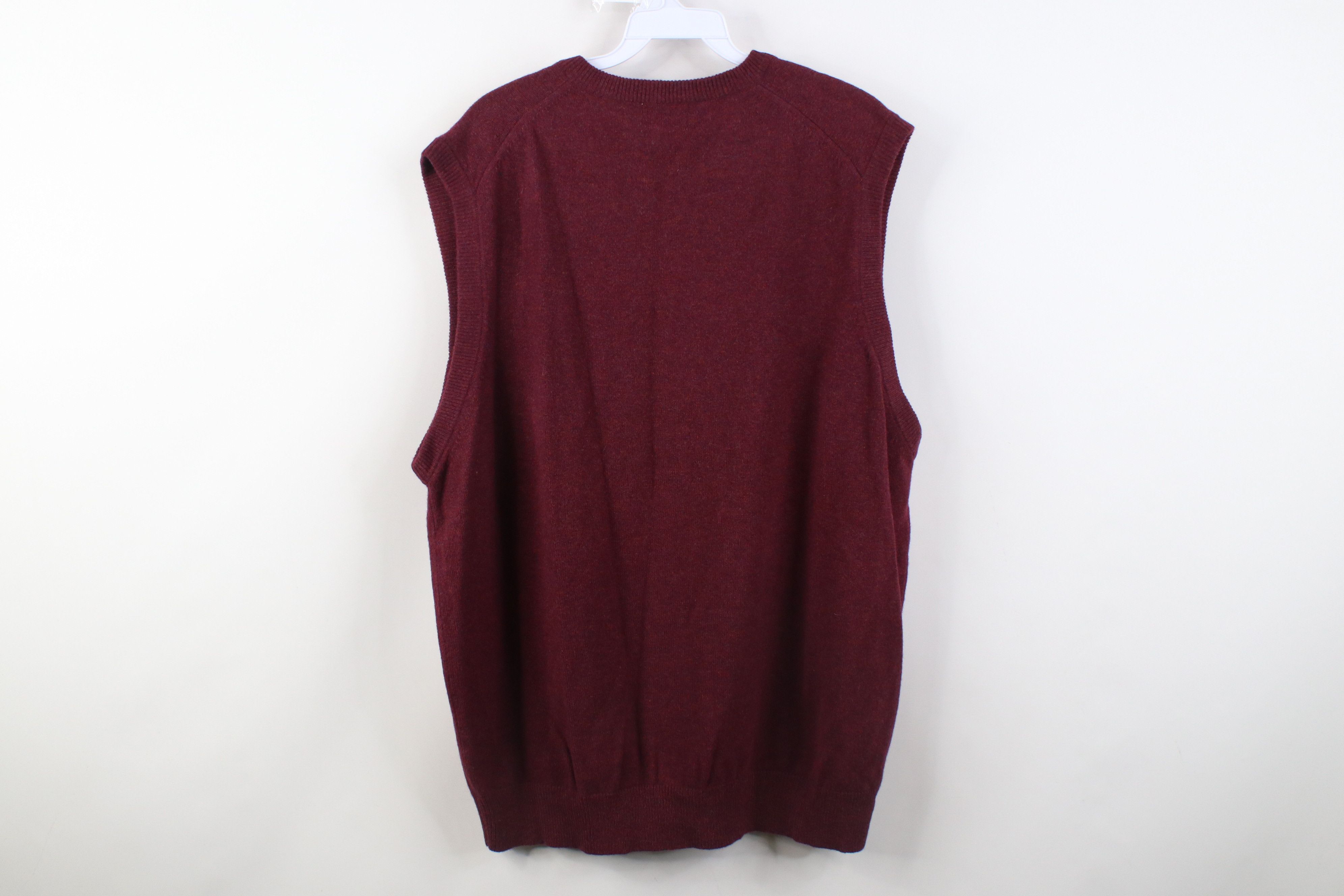 L.L. Bean Vintage 90s LL Bean Fleck Lambswool Knit V-Neck Sweater Vest Size US XL / EU 56 / 4 - 6 Thumbnail