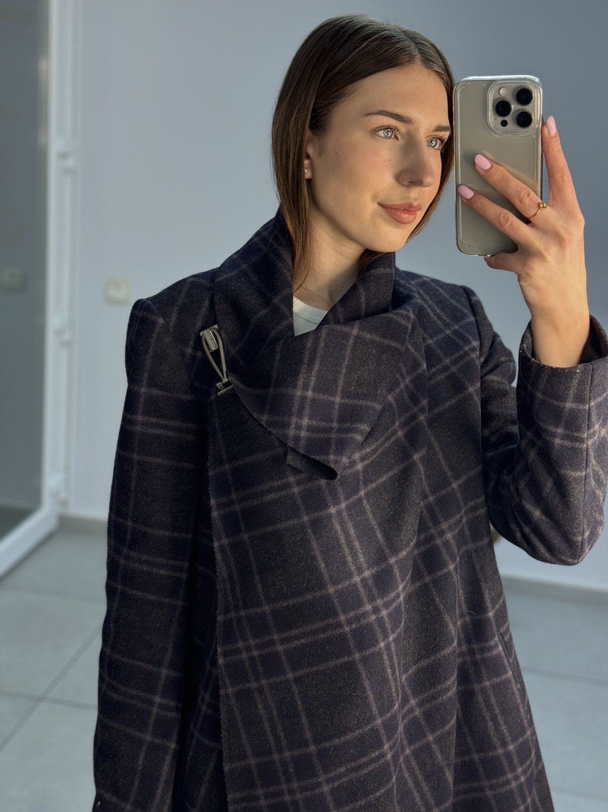 Allsaints Allsaints Spitalfields Asymmetric Wool Coat Jacket Size M / US 6-8 / IT 42-44 - 2 Thumbnail