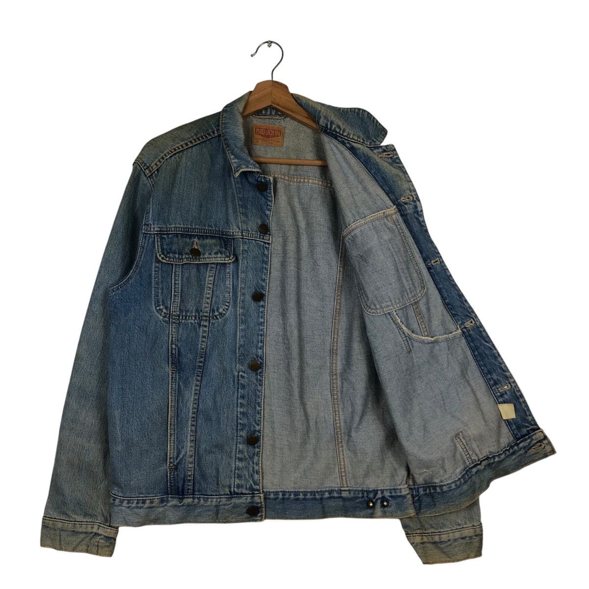 Japanese Brand 📌Vintage Trucker Denim Jacket Big-John Union Made Size US M / EU 48-50 / 2 - 12 Thumbnail