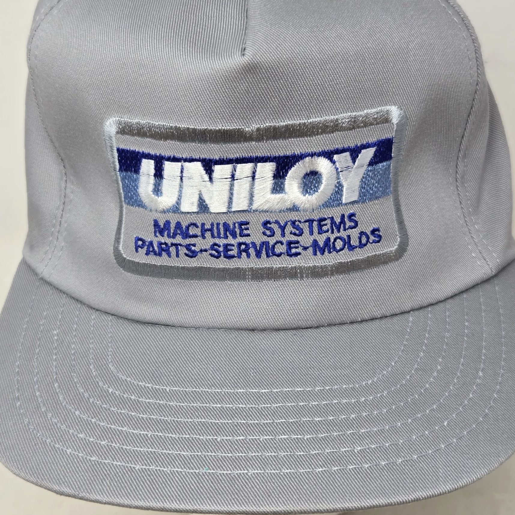 Vintage VINTAGE Uniloy Trucker Hat Patch Gray Snapback Adjustable Made In The USA Men One Size Gray USA Trucker Hat Mens Size ONE SIZE - 5 Thumbnail