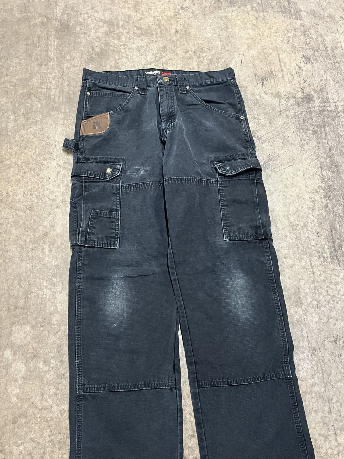 Carhartt × Vintage Carhartt style cargo workwear pants faded black baggy hype Size US 34 / EU 50 - 3 Thumbnail
