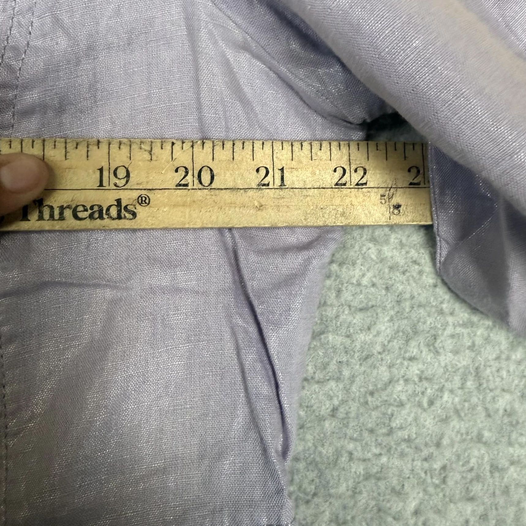 Vintage Chico's Jacket Linen Blend Button Down Lavender Purple Metallic Sheen Pockets Womens Size 2 Regular Boys? Size XS / US 0-2 / IT 36-38 - 4 Thumbnail