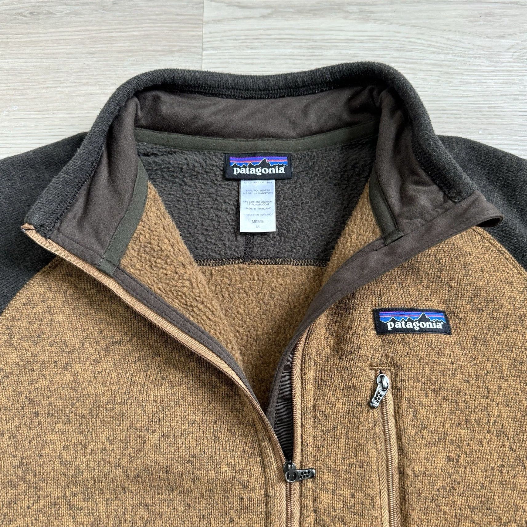 Patagonia Patagonia Pullover Men's M Tan/Brown 1/4 Zip Long Sleeve Fleece Better Sweater 27" Length 20" Pit to Pit Model: Patagonia Better Sweater Size US M / EU 48-50 / 2 - 2 Thumbnail