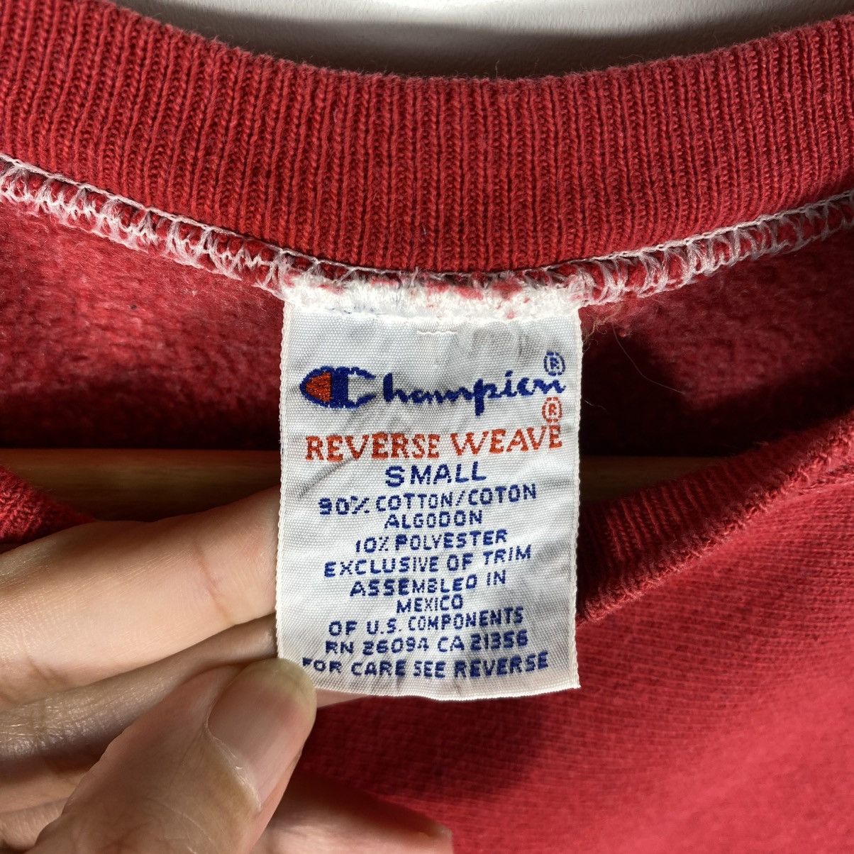 Champion Vintage 90's CHAMPION REVERSE WEAVE Small Logo Sweatshirt Size US S / EU 44-46 / 1 - 7 Thumbnail