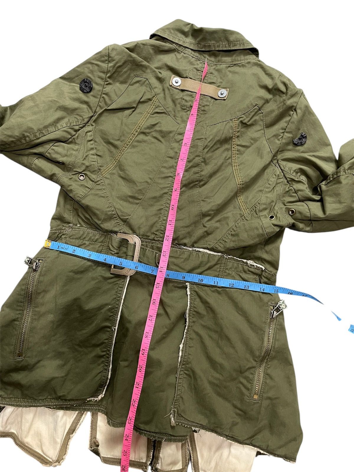 Marithe + Francois Girbaud VINTAGE MARITHE FRANCOIS GIRBAUD RAW CUT MILITARY JACKET Size US S / EU 44-46 / 1 - 11 Thumbnail