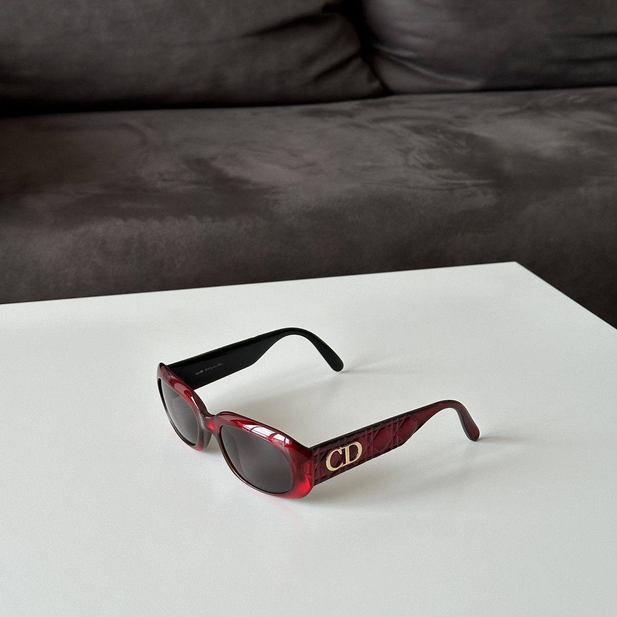 Christian Dior Monsieur DIOR Red Big Logo CD Cannage Sunglasses Vintage CD 2006 Size ONE SIZE - 7 Thumbnail