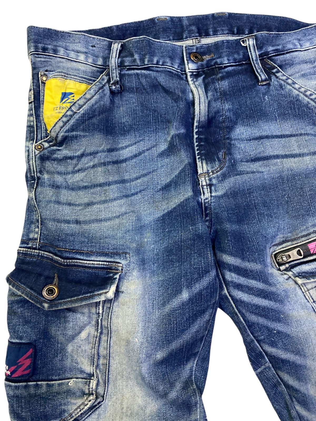 FRONTEER × Japanese Brand I.Z Fronteer Workwear Heavy Cargo Denim Size US 31 - 4 Thumbnail
