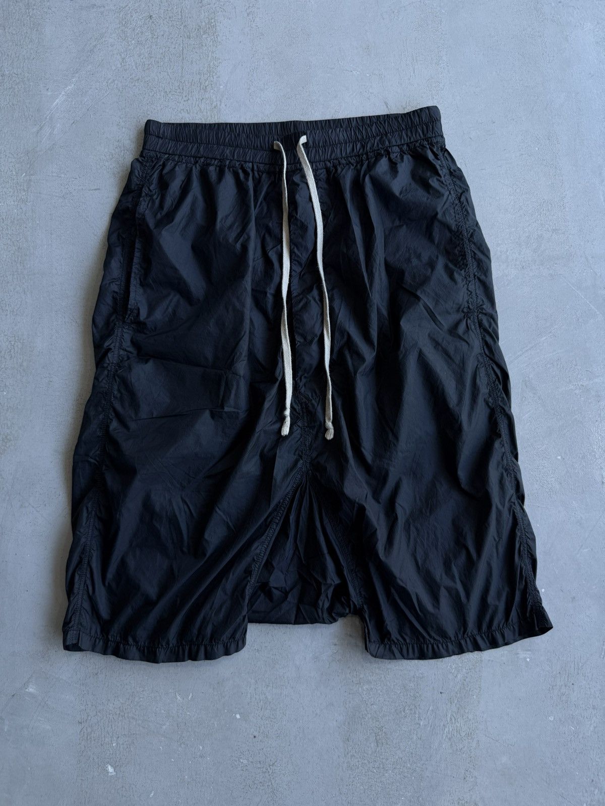 Rick Owens Drkshdw - Waxed Nylon Shorts