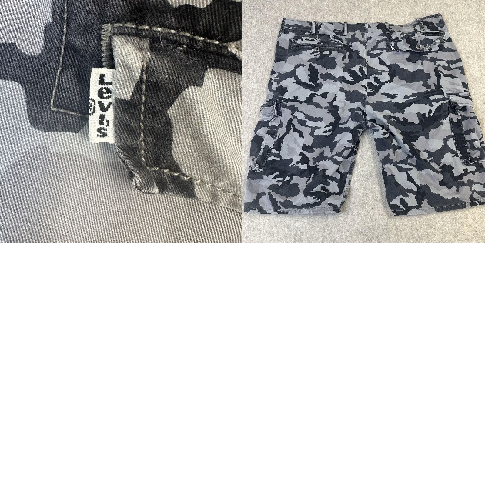 Levi's Levi's Camo Cargo Shorts Mens 40 Cotton Camouflage Pockets Cargo Outdoor Hiking Camping Summer Casual Mens 40 Gray Size US 40 / EU 56 - 10 Thumbnail