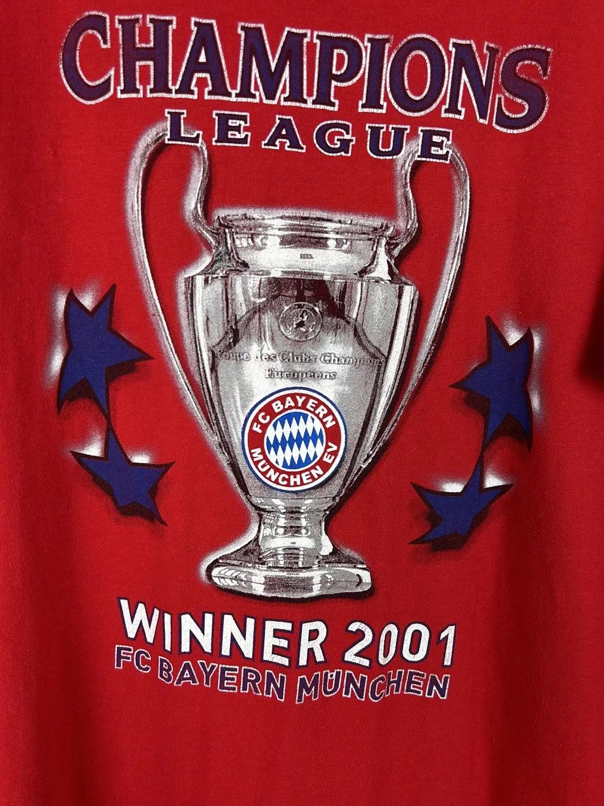 UEFA 00s Vintage FC Bayern Munchen 2001 UEFA Winner T-Shirt Size US L / EU 52-54 / 3 - 2 Thumbnail